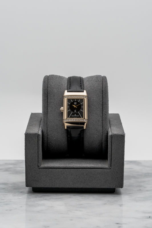 Jaeger-LeCoultre Reverso Duetto Duo Q2662420 Rose Gold, Silver & Black Dial