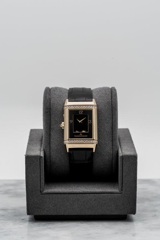 Jaeger-LeCoultre Reverso Duetto Night & Day Q2692421 – Rose Gold, Diamond Bezel, Dual Dials
