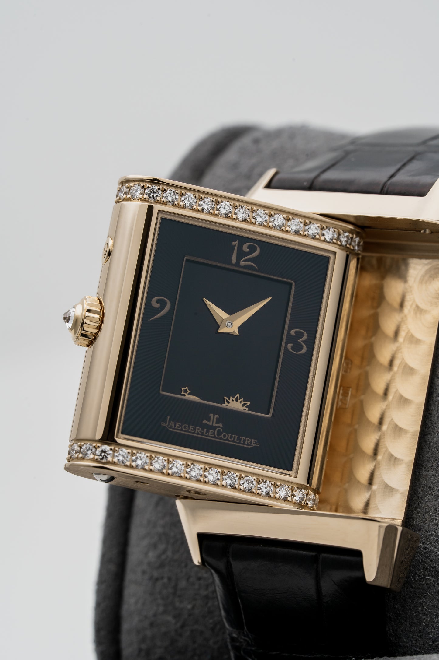 Jaeger-LeCoultre Reverso Duetto Night & Day Q2692421 – Rose Gold, Diamond Bezel, Dual Dials
