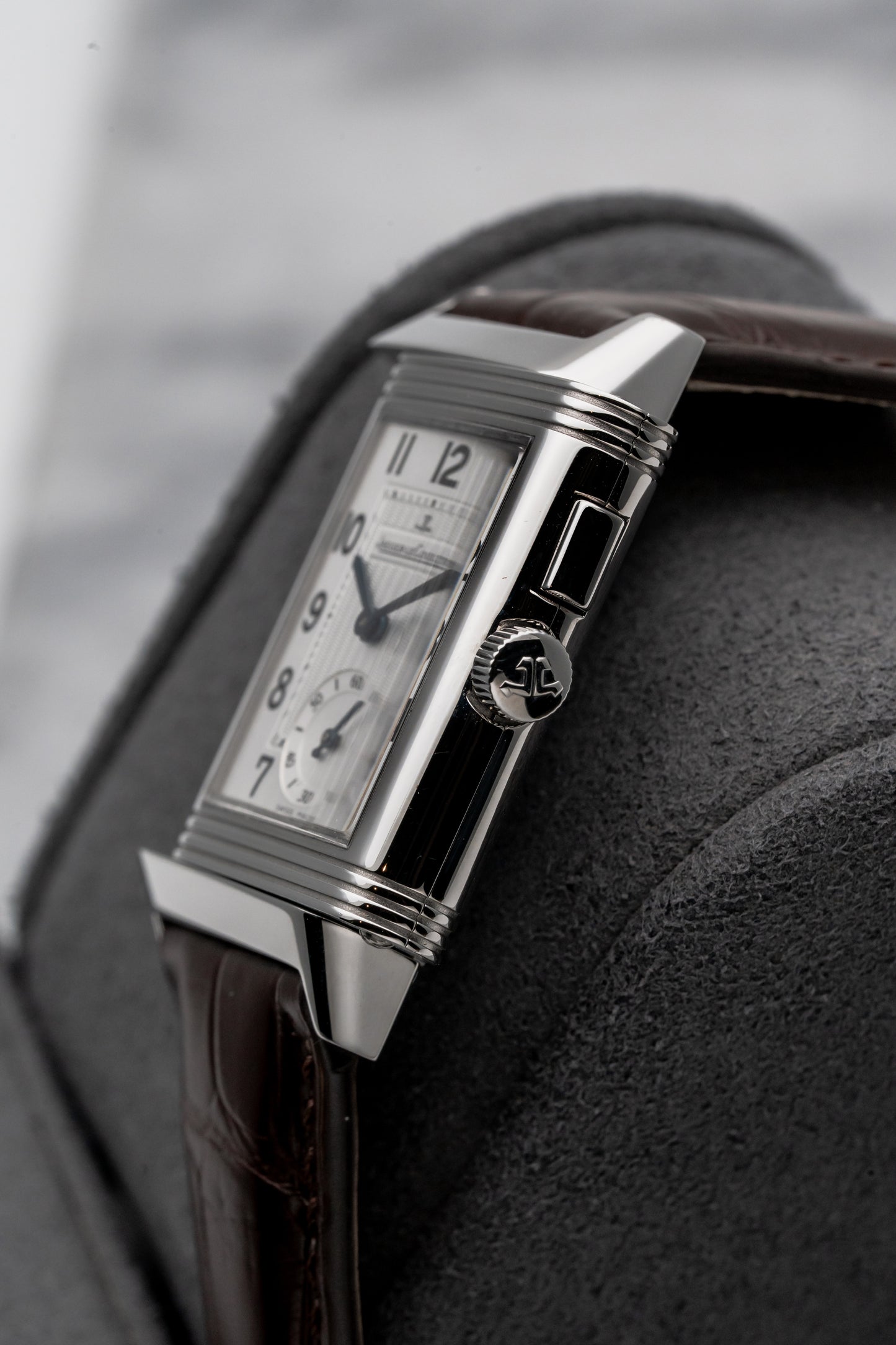 Jaeger-LeCoultre Reverso Duoface Q2718410 Silver Guilloché / Black Dual Dial