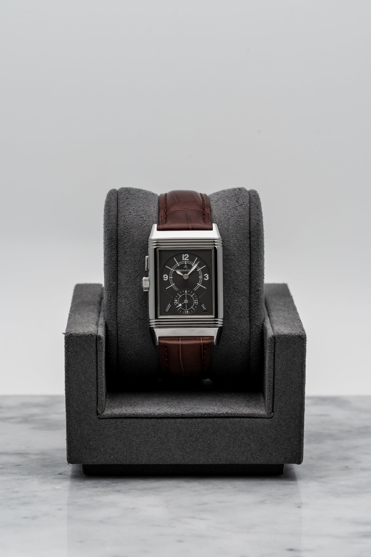 Jaeger-LeCoultre Reverso Duo Q2718410 Stainless Steel, Silver & Black Dials
