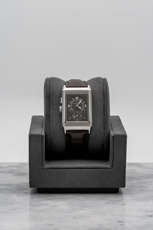 Jaeger-LeCoultre Reverso Duoface Q2718410 Silver Guilloché / Black Dual Dial