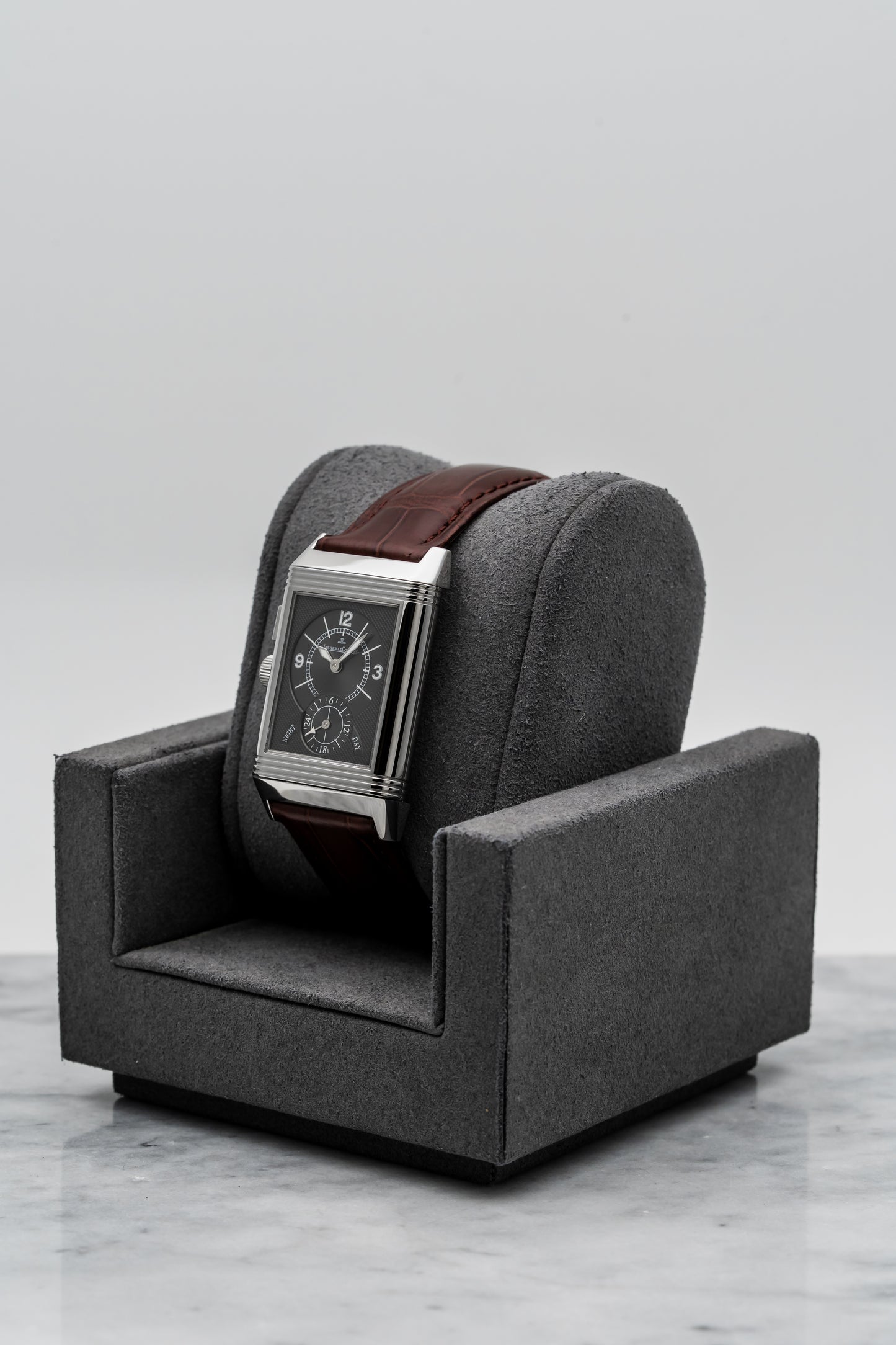 Jaeger-LeCoultre Reverso Duo Q2718410 Stainless Steel, Silver & Black Dials