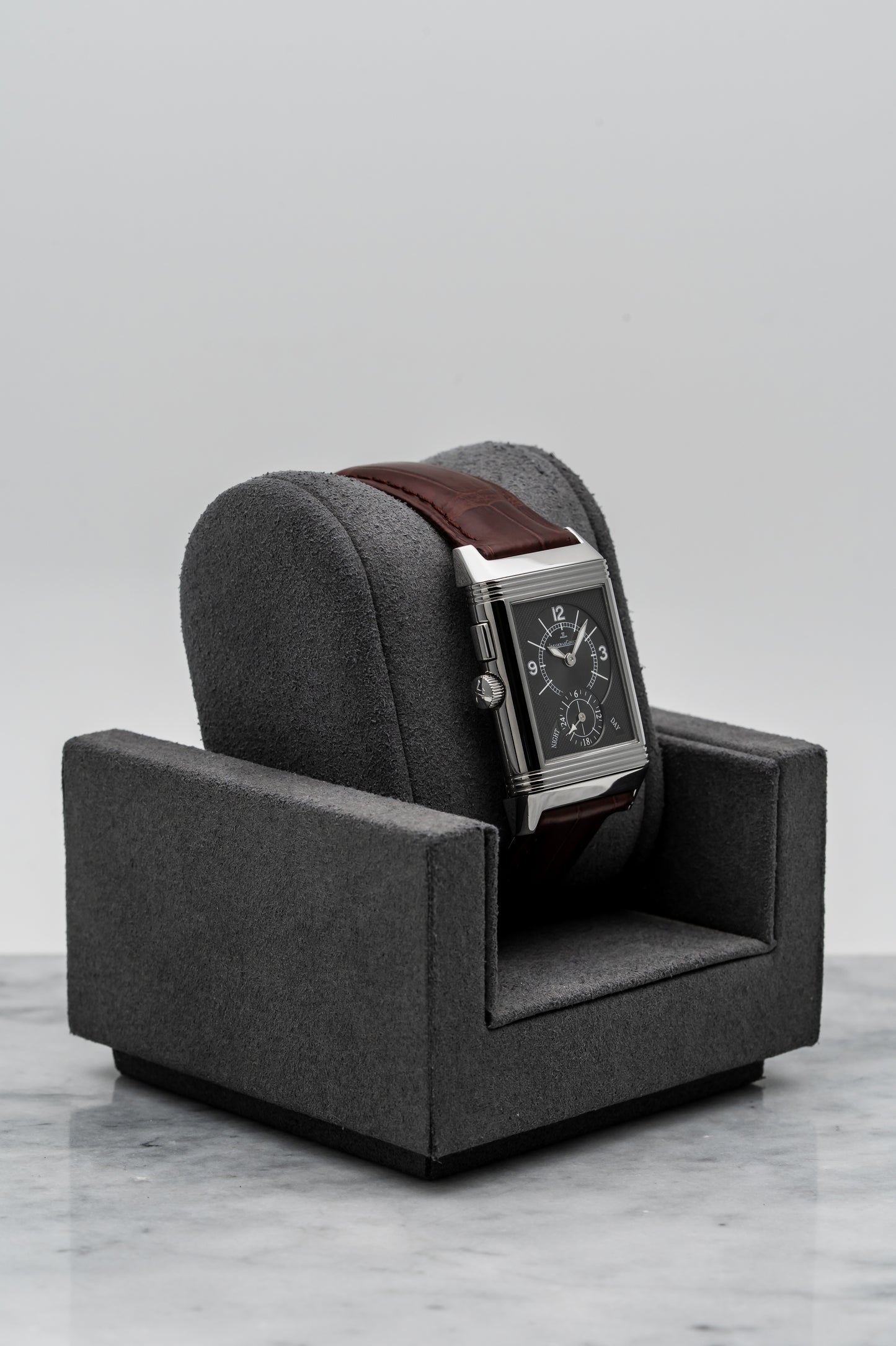 Jaeger-LeCoultre Reverso Duo Q2718410 Stainless Steel, Silver & Black Dials