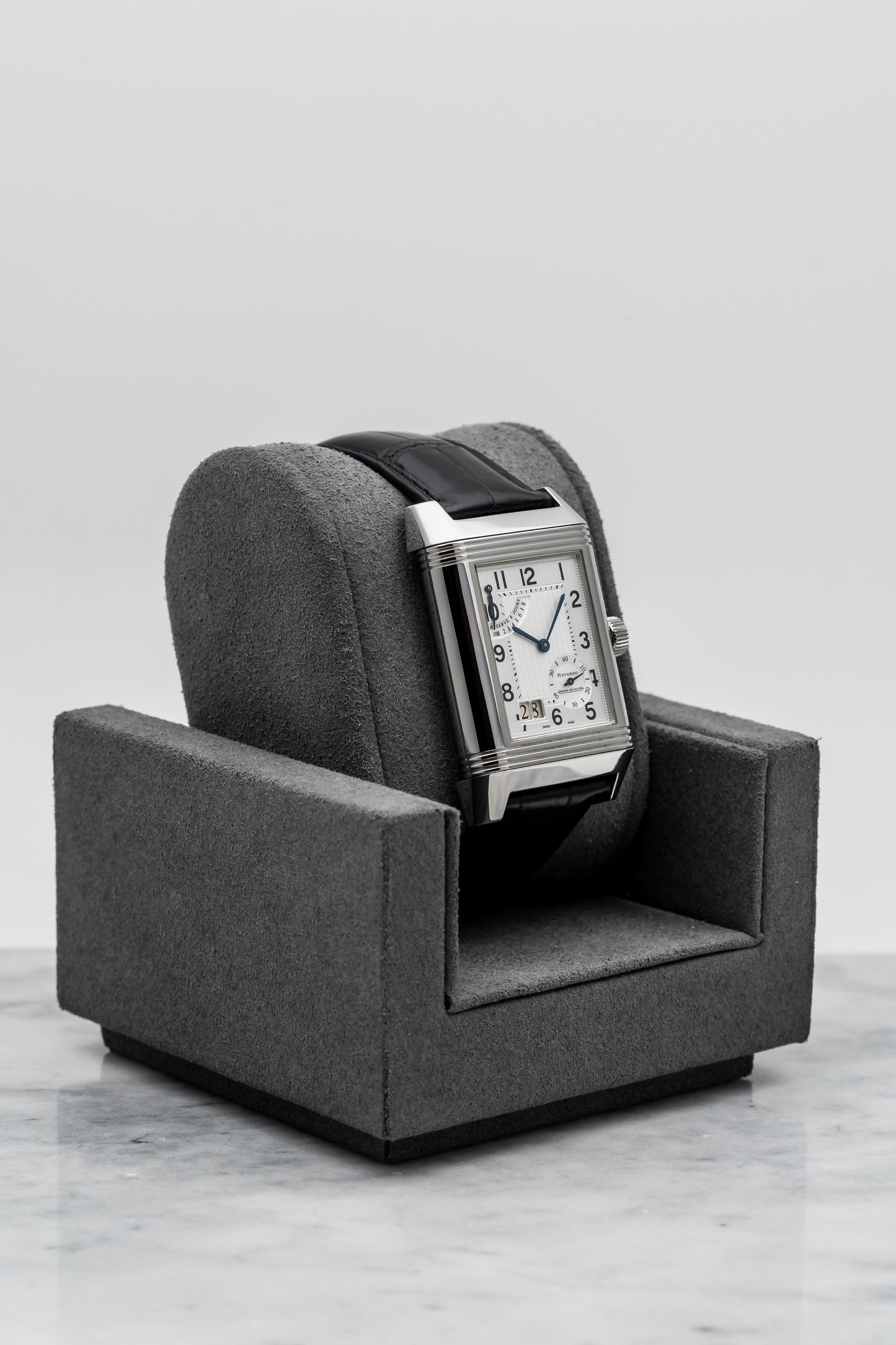 Jaeger-LeCoultre Duoface Grande Date 8 Days Q3008420 Silver Guilloché Dial