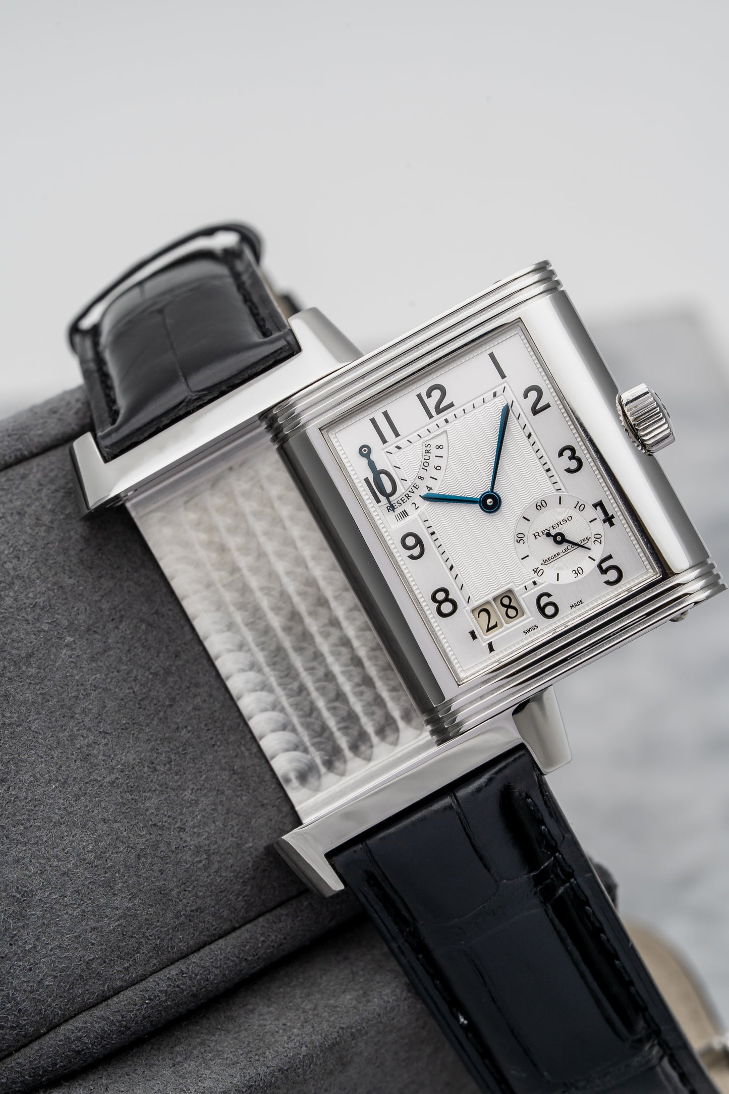 Jaeger-LeCoultre Duoface Grande Date 8 Days Q3008420 Silver Guilloché Dial