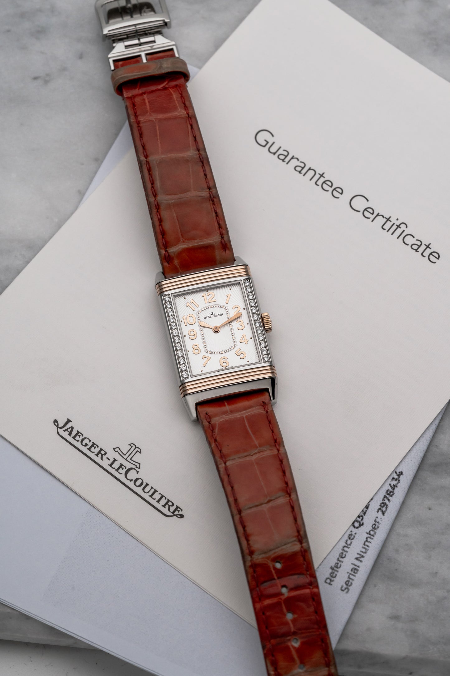 Jaeger-LeCoultre Reverso Ultra Thin Steel/Rose Gold Q3224420 Silver Dial