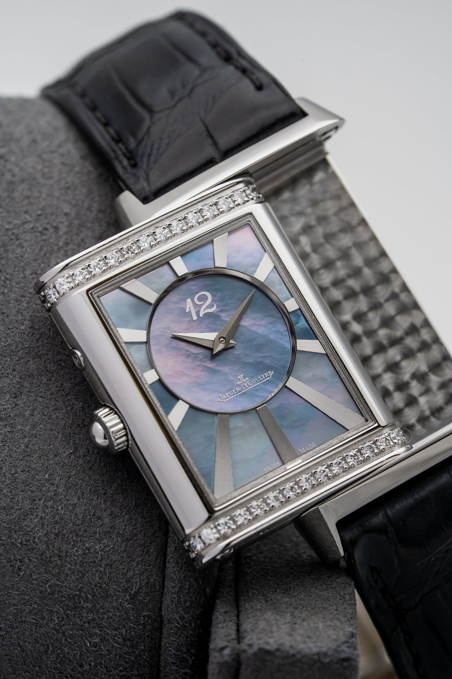 Jaeger-LeCoultre Reverso Duetto Q3308421 Stainless Steel, Silver & Mother-of-Pearl Dials