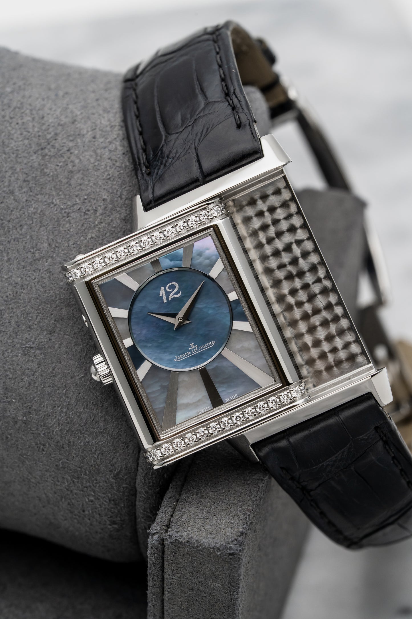 Jaeger-LeCoultre Reverso Duetto Q3308421 Stainless Steel, Silver & Mother-of-Pearl Dials