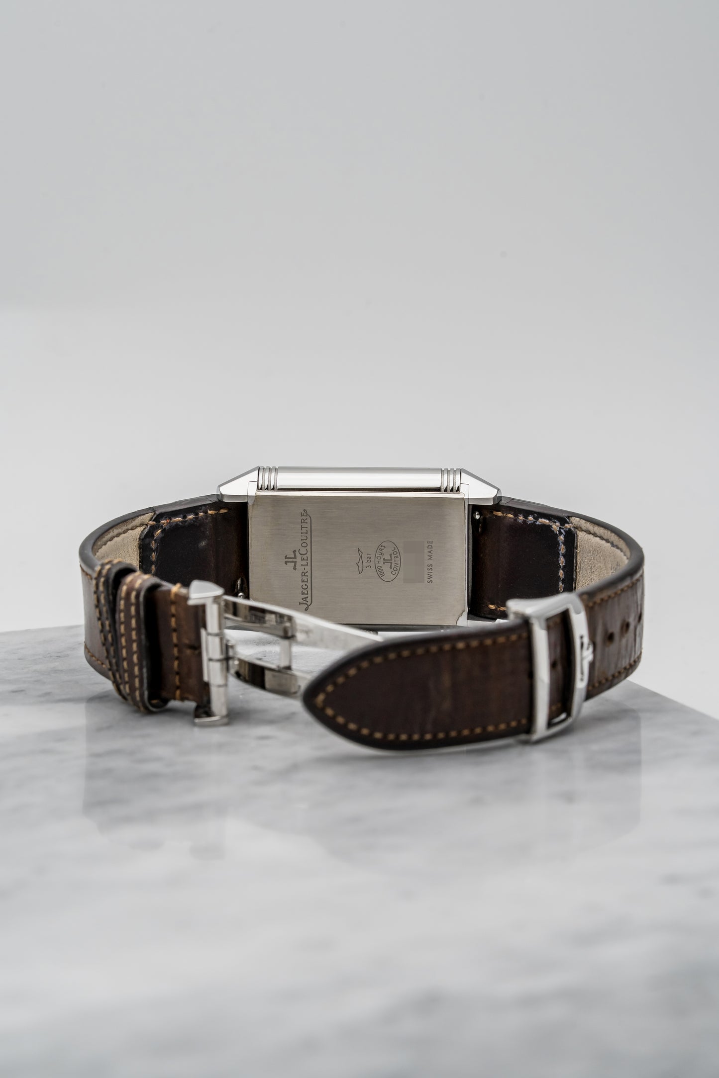 Jaeger-LeCoultre Reverso Grande GMT Duoface Q3848422 – Stainless Steel, Silver & Black Dial