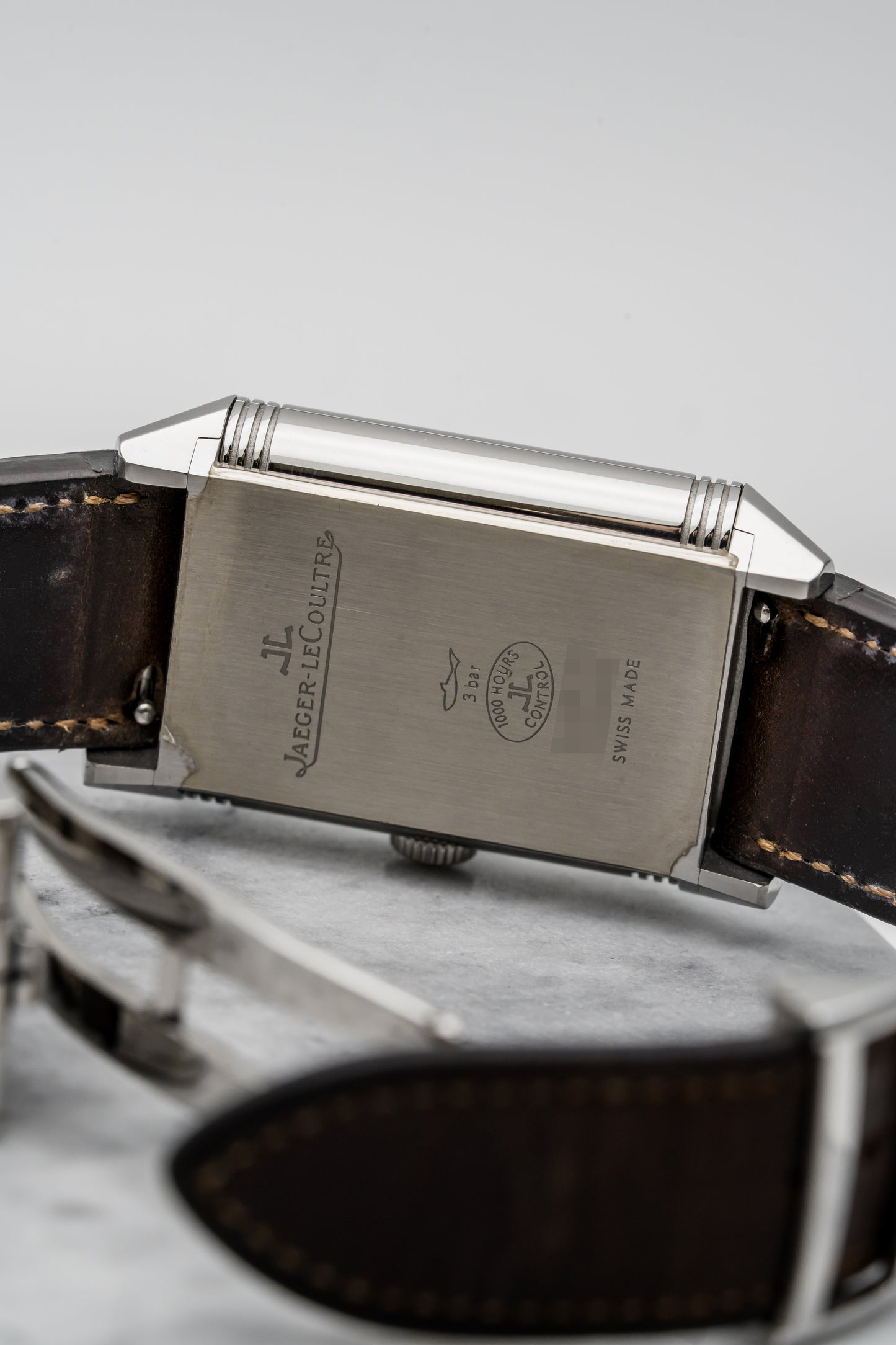 Jaeger-LeCoultre Reverso Grande GMT Duoface Q3848422 – Stainless Steel, Silver & Black Dial