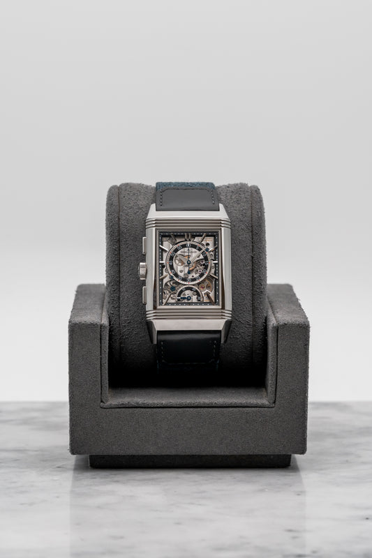 Jaeger-LeCoultre Reverso Tribute Chronograph Q389848J Blue Dial