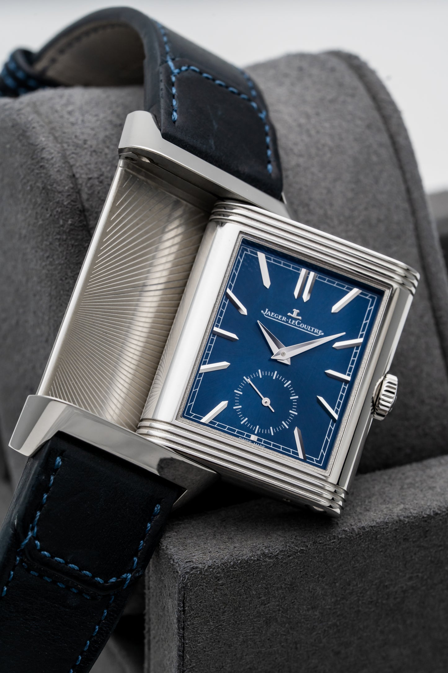Jaeger-LeCoultre Reverso Tribute Duoface Small Seconds Q3988482 – Stainless Steel, Blue & Silver Dials
