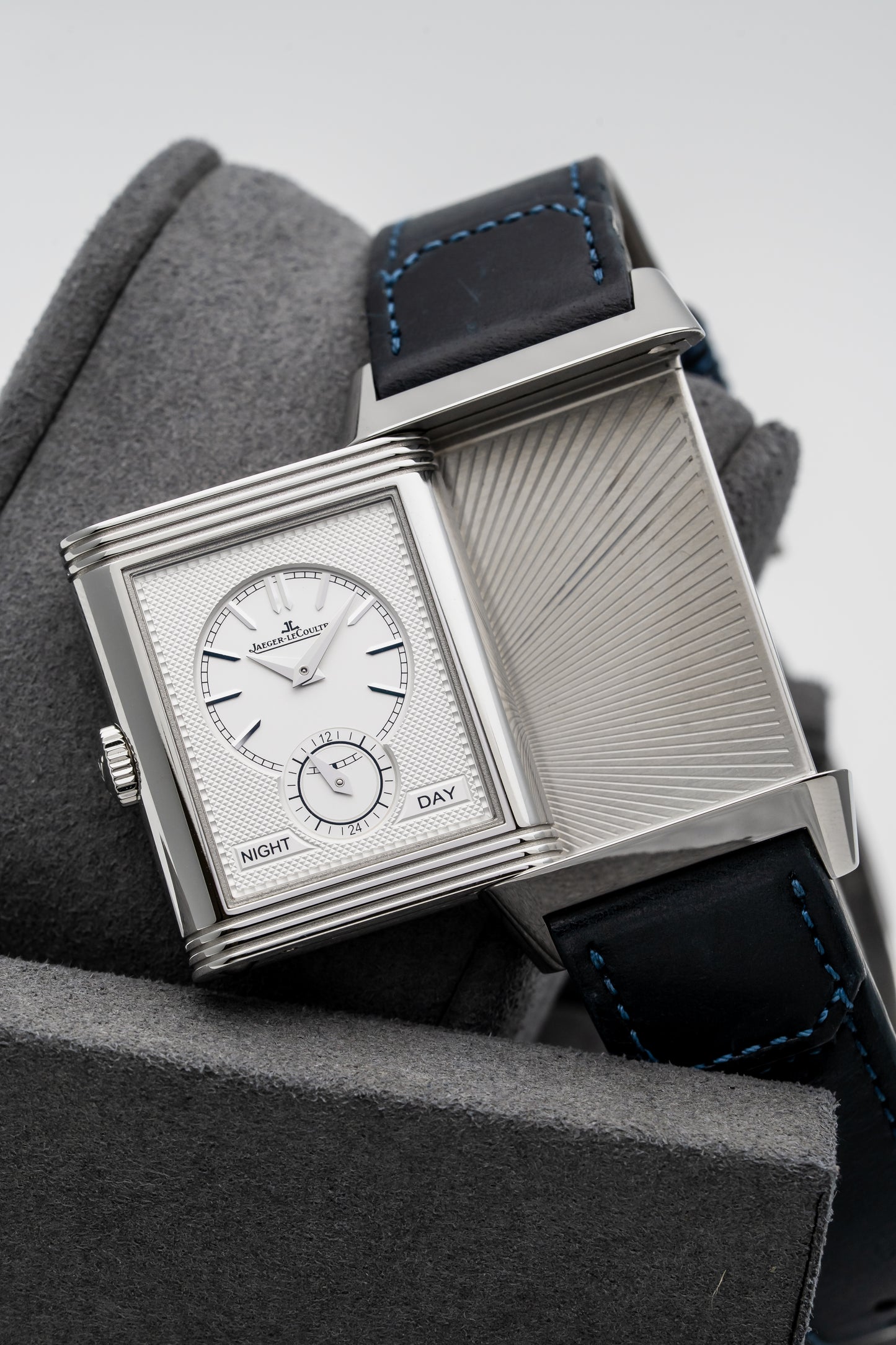 Jaeger-LeCoultre Reverso Tribute Duoface Small Seconds Q3988482 – Stainless Steel, Blue & Silver Dials