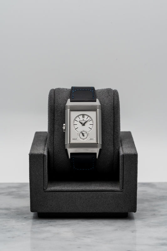 Jaeger-LeCoultre Reverso Tribute Duoface Small Seconds Q3988482 – Stainless Steel, Blue & Silver Dials