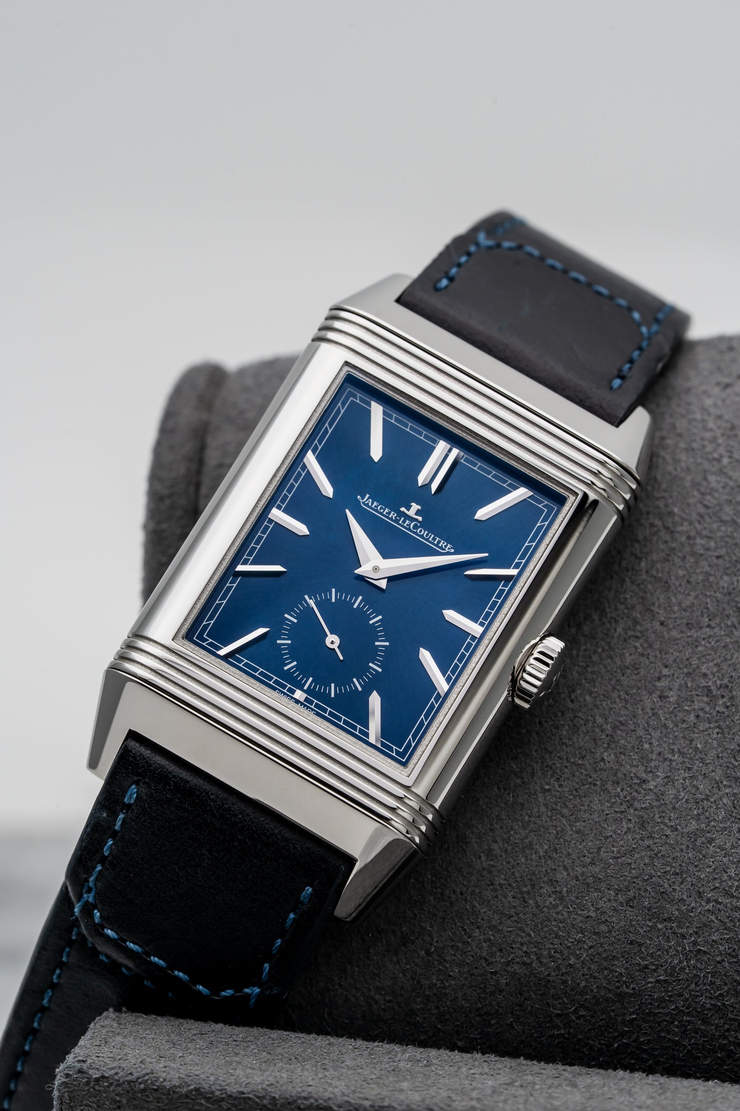 Jaeger-LeCoultre Reverso Tribute Duoface Small Seconds Q3988482 – Stainless Steel, Blue & Silver Dials