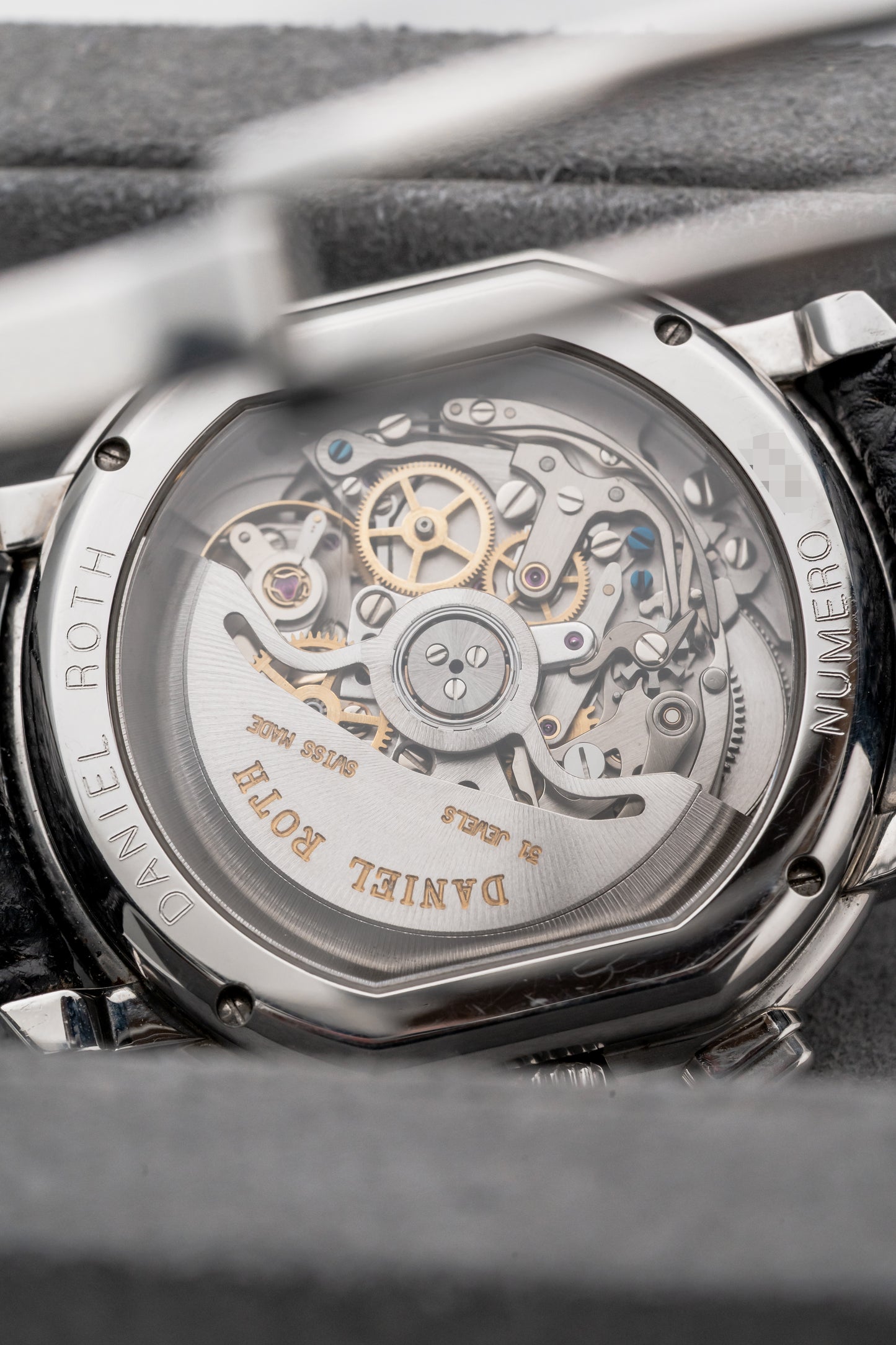 Daniel Roth Chronograph S247, Salmon Dial, White Gold