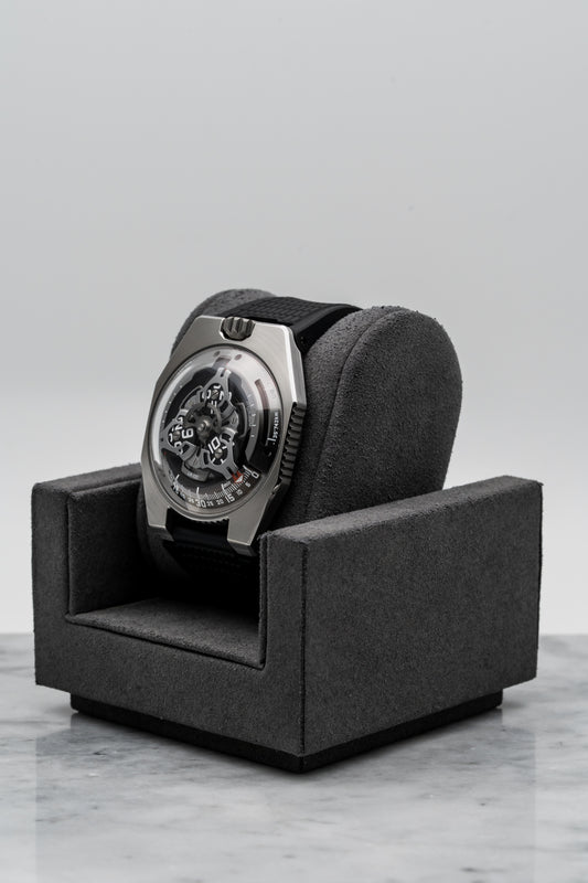 Urwerk UR-100V – Titanium & Steel, Satellite Wandering Hours