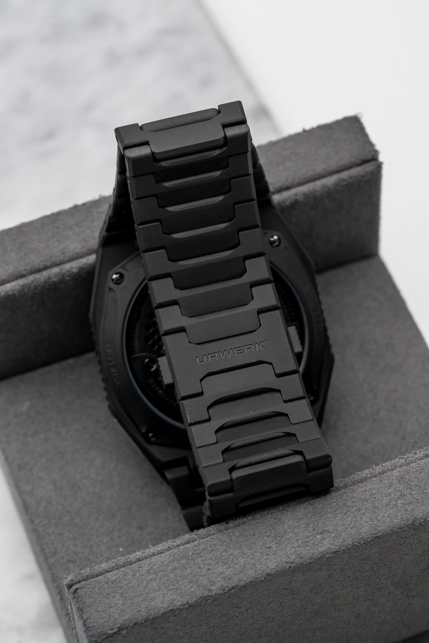 Urwerk UR-100V Full Black Titanium Jacket Skeleton Dial