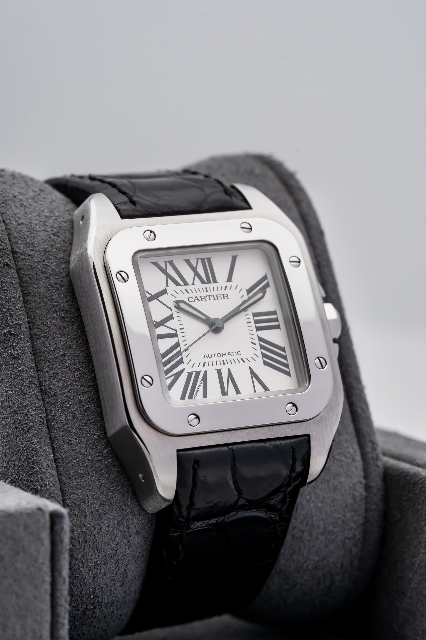 Cartier Santos 100 M W20106X8 Stainless Steel, Silver Dial
