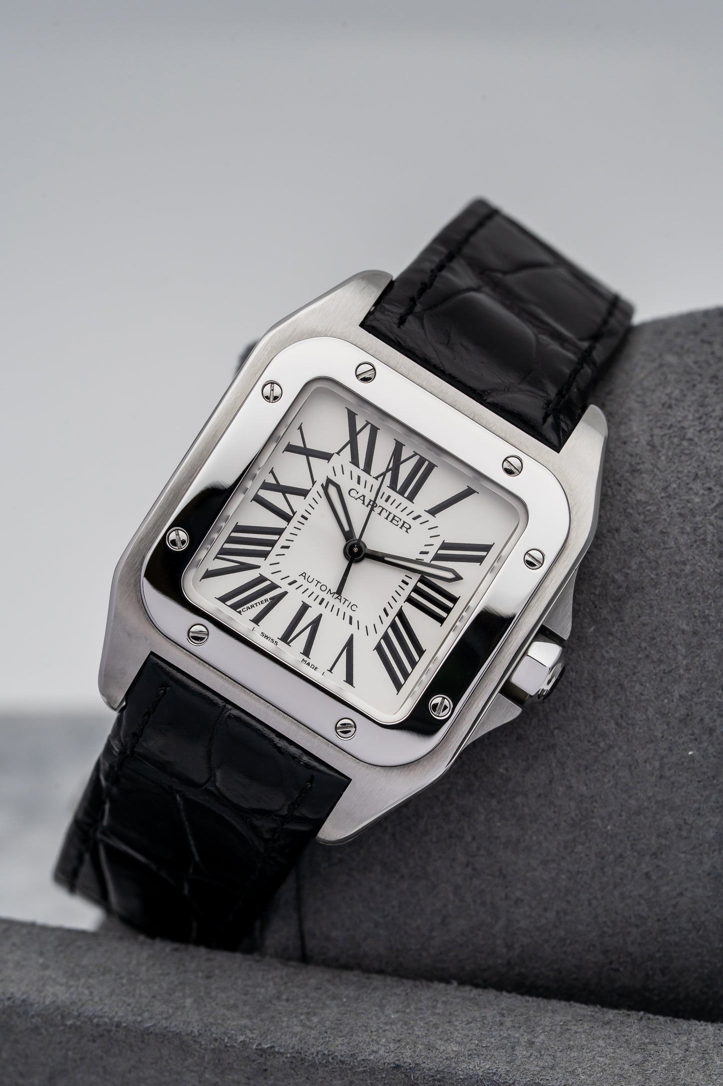 Cartier Santos 100 M W20106X8 Stainless Steel, Silver Dial
