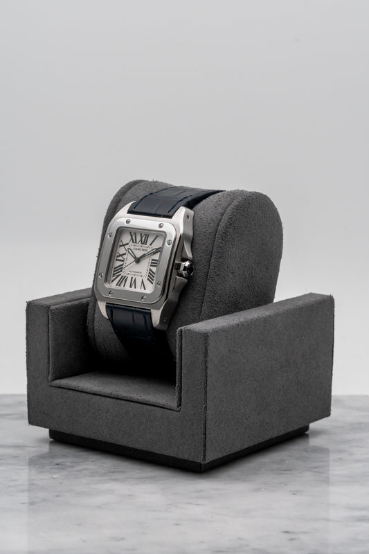 Cartier W20106X8 Santos Medium Silver Dial