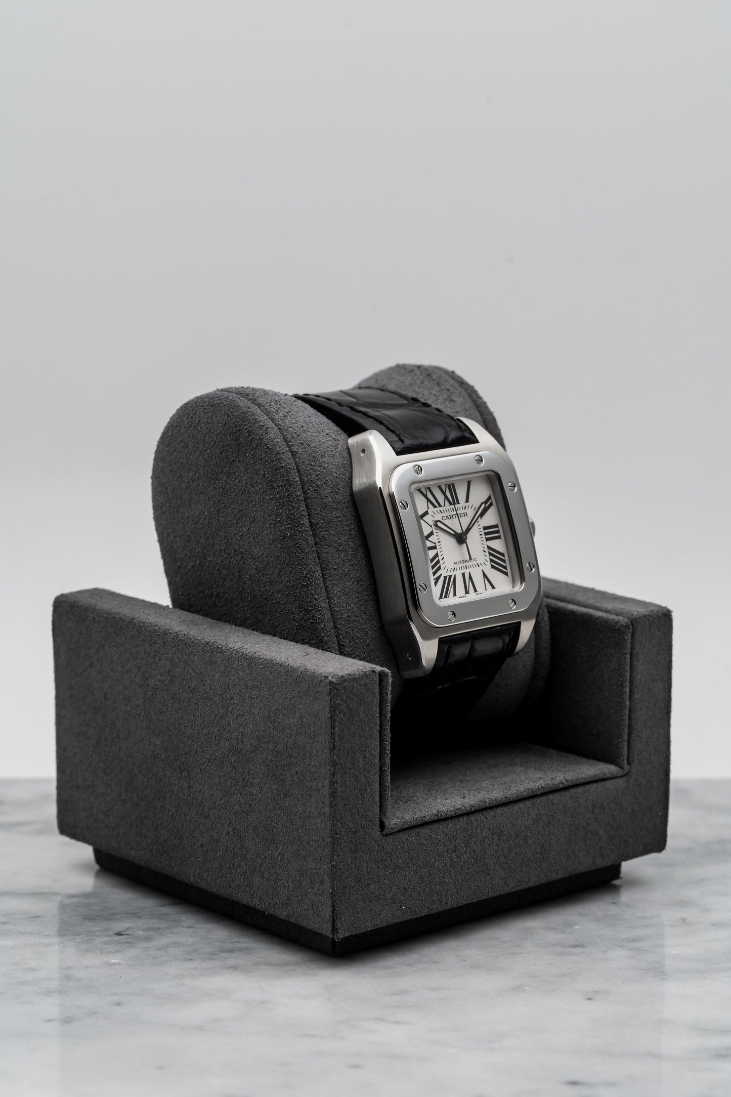 Cartier Santos 100 M W20106X8 Stainless Steel, Silver Dial