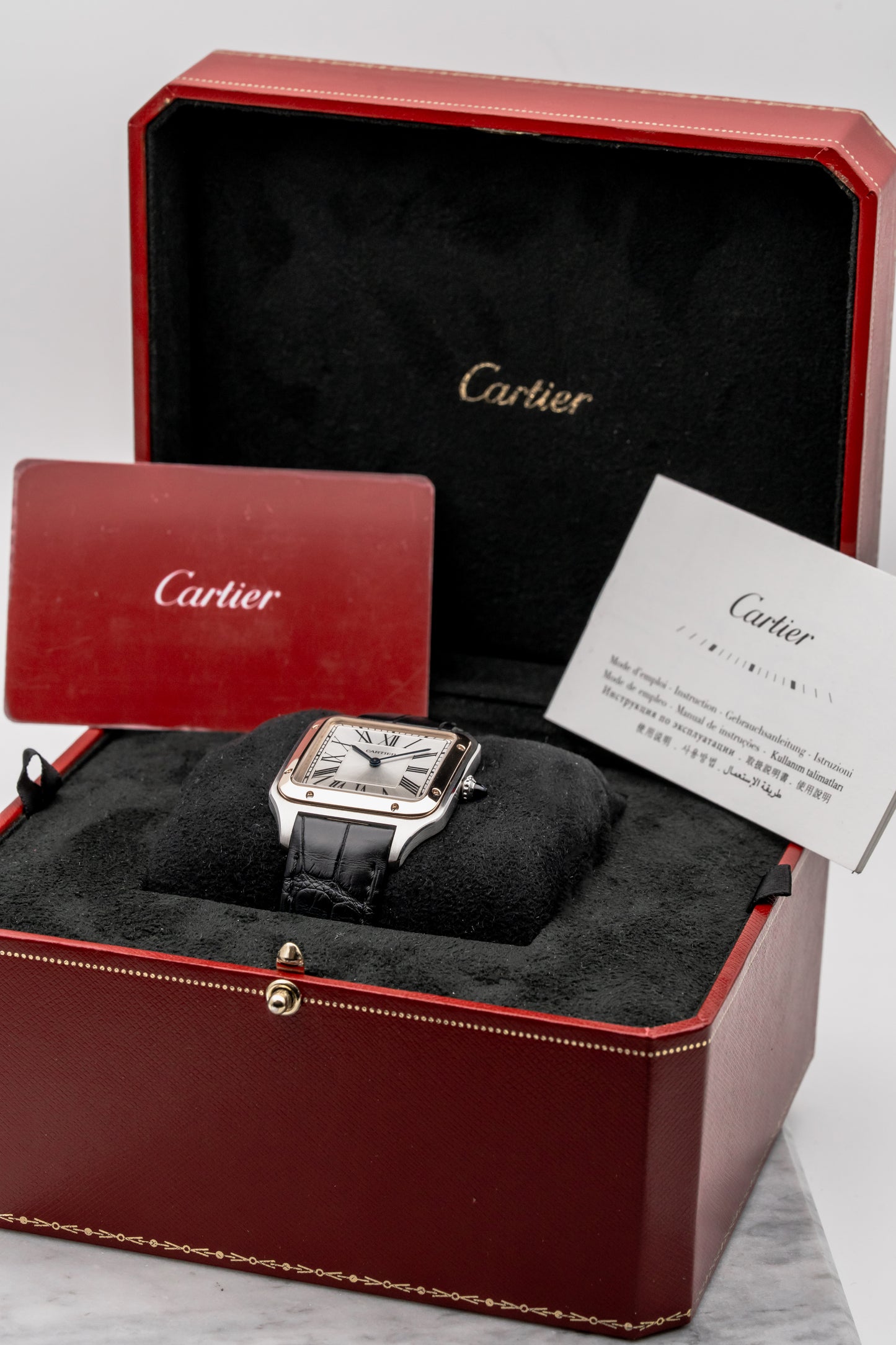 Cartier Santos-Dumont W2SA0017, Silver Dial