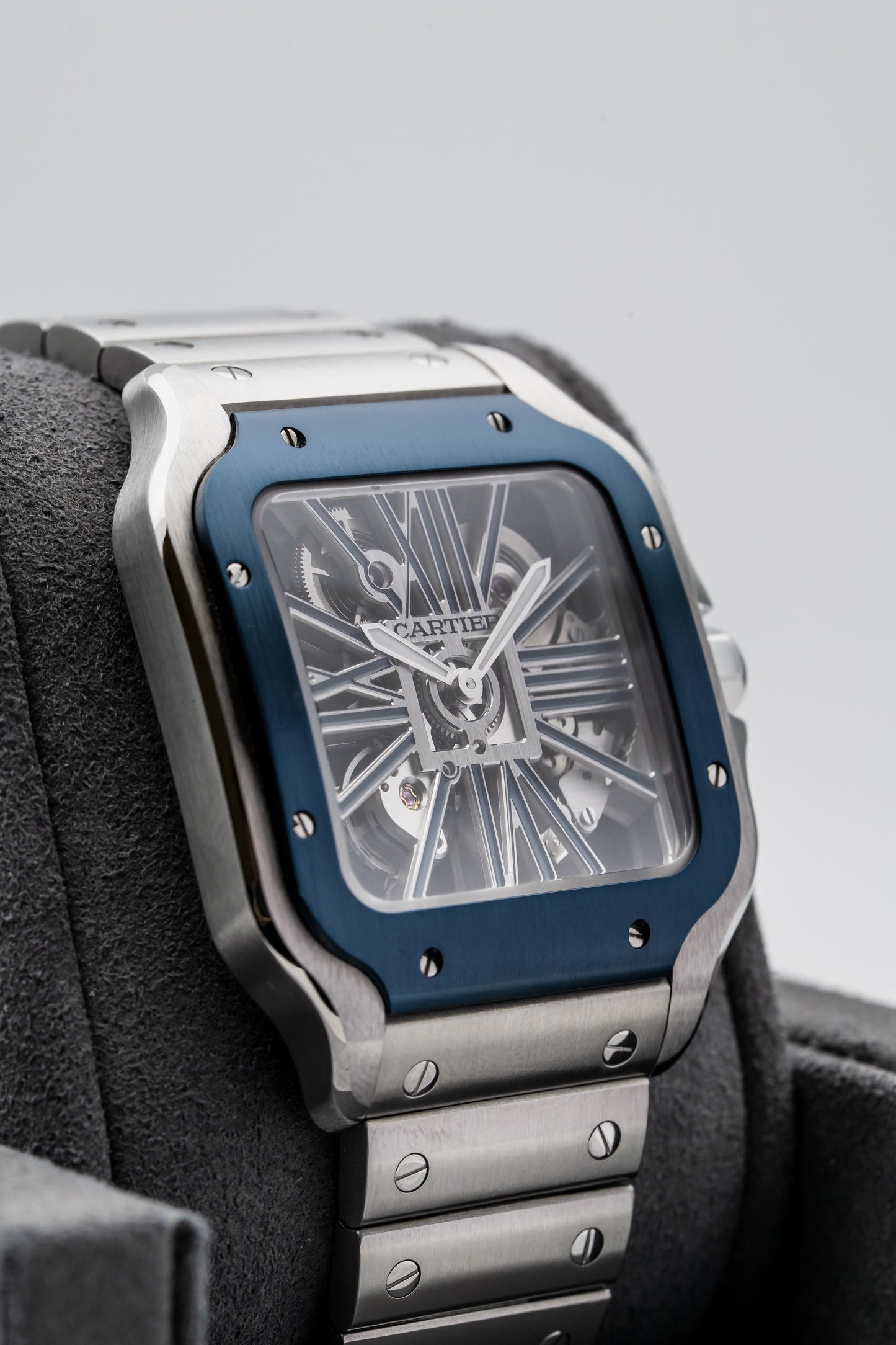 Cartier Santos de Cartier Skeleton WHSA0026 – Stainless Steel, Skeleton Dial