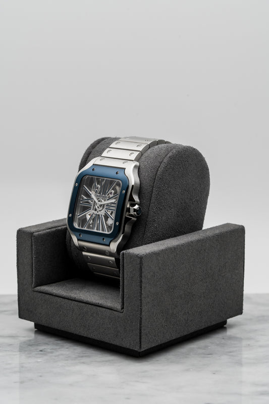Cartier Santos de Cartier Skeleton WHSA0026 – Stainless Steel, Skeleton Dial