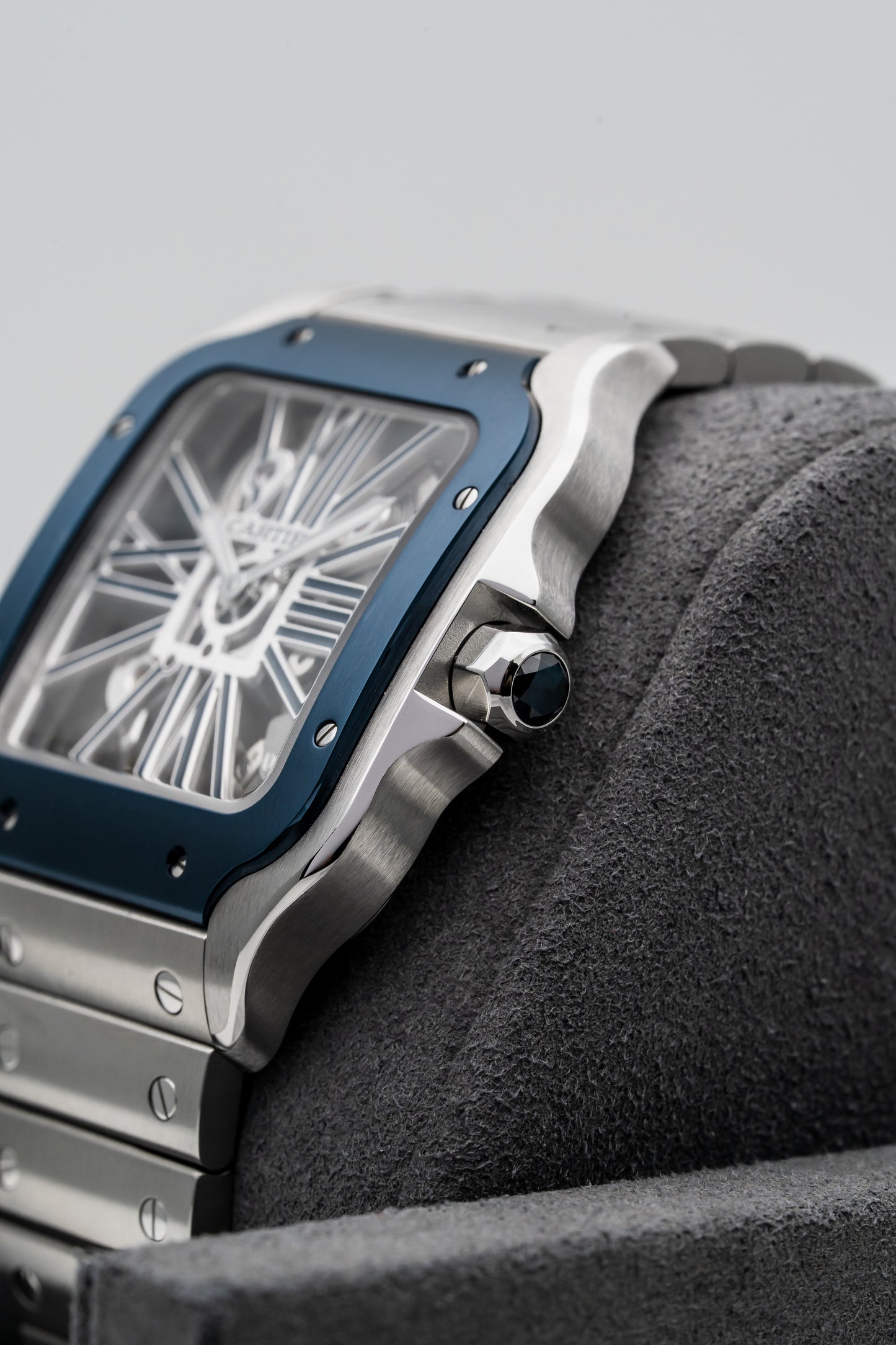 Cartier Santos de Cartier Skeleton WHSA0026 – Stainless Steel, Skeleton Dial