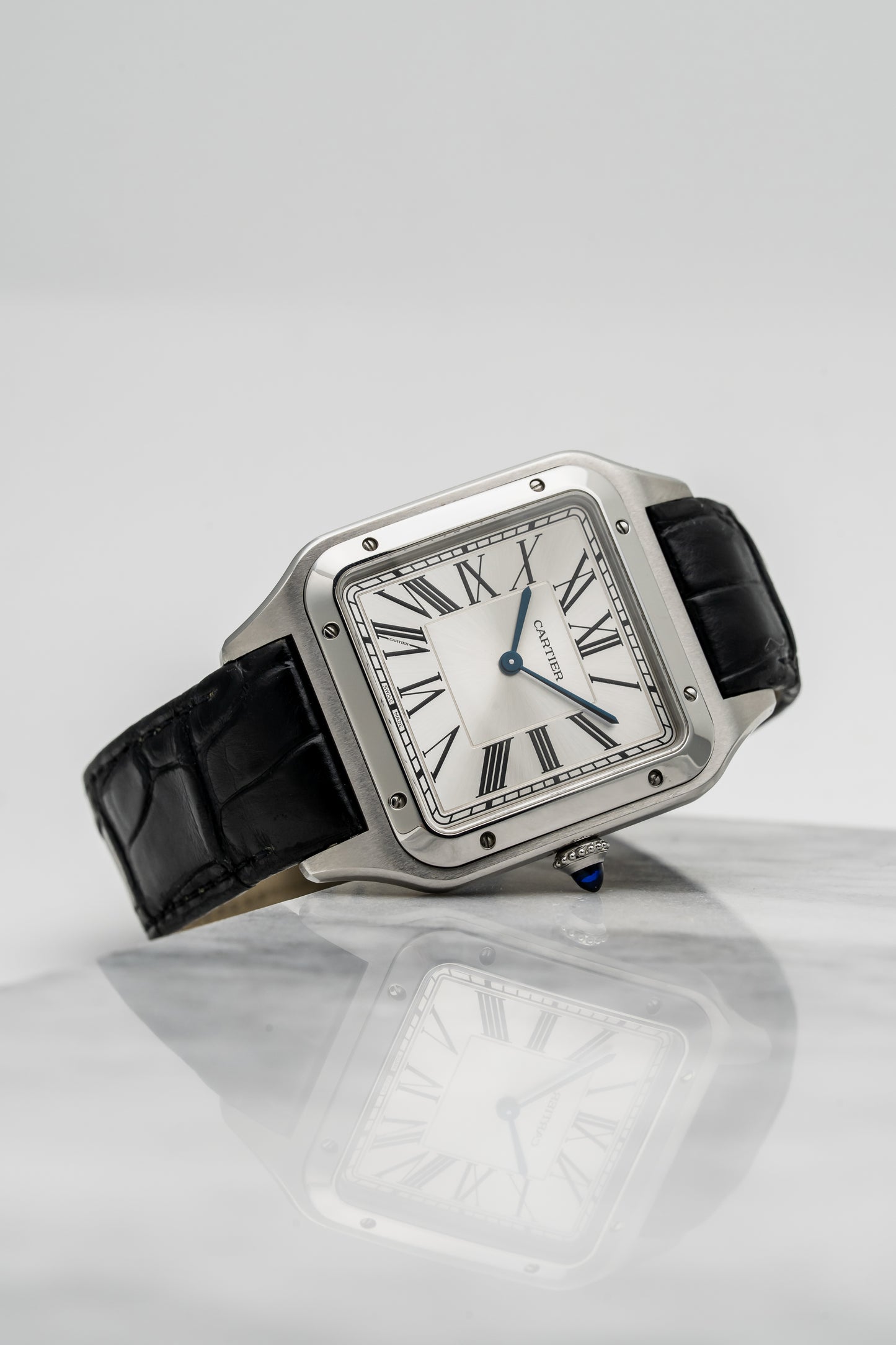 Cartier Santos-Dumont XL WSSA0032 – Manual-Wind, Roman Dial, Steel Case