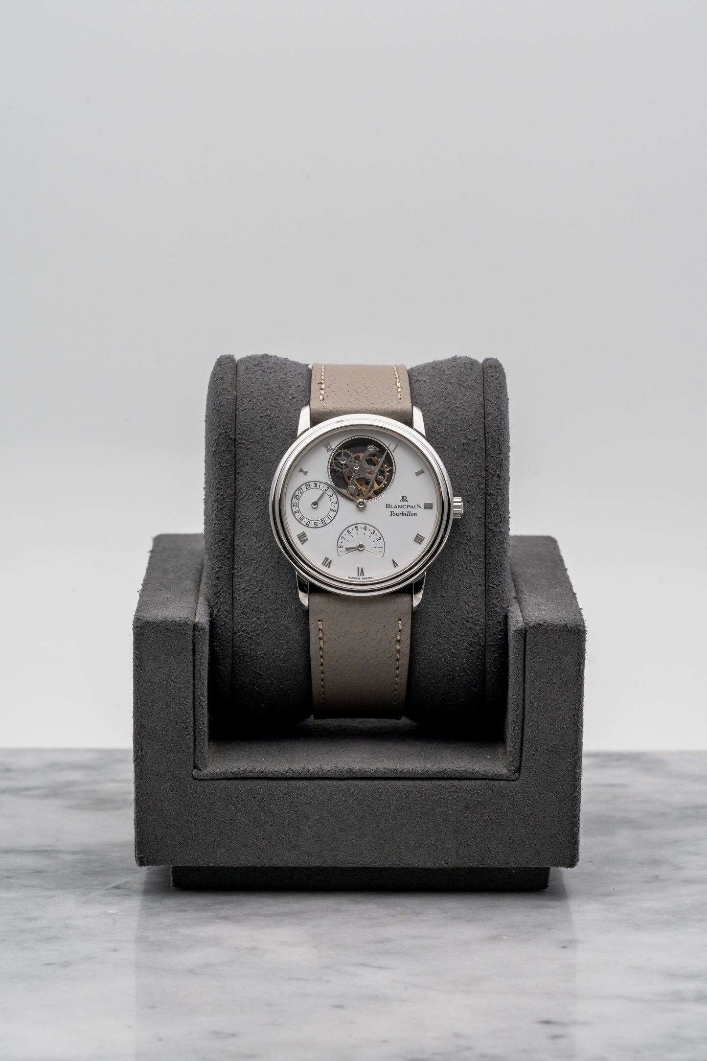 Blancpain Flying Tourbillon 0023-3427-55 White Dial