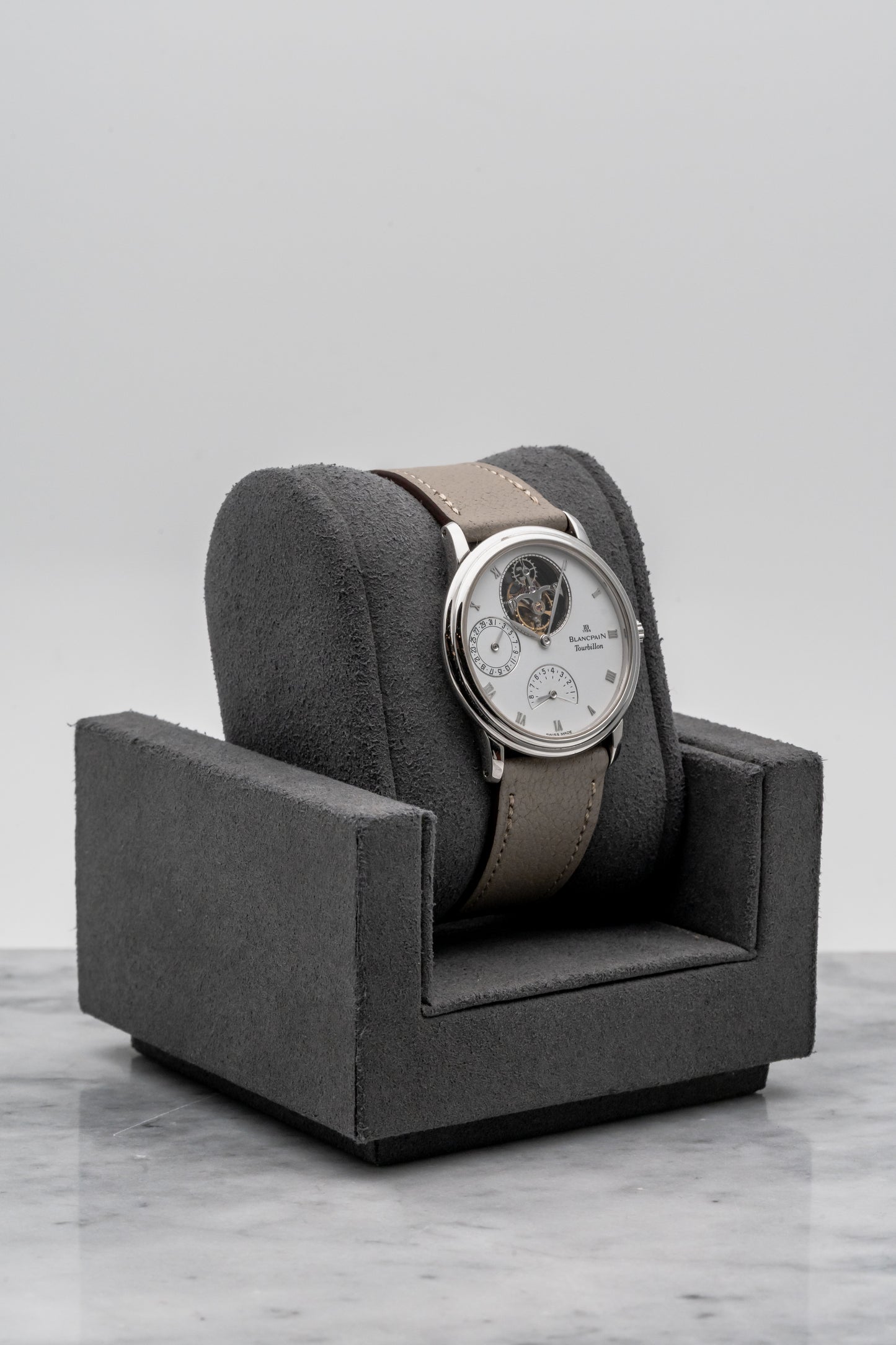 Blancpain Flying Tourbillon 0023-3427-55 White Dial