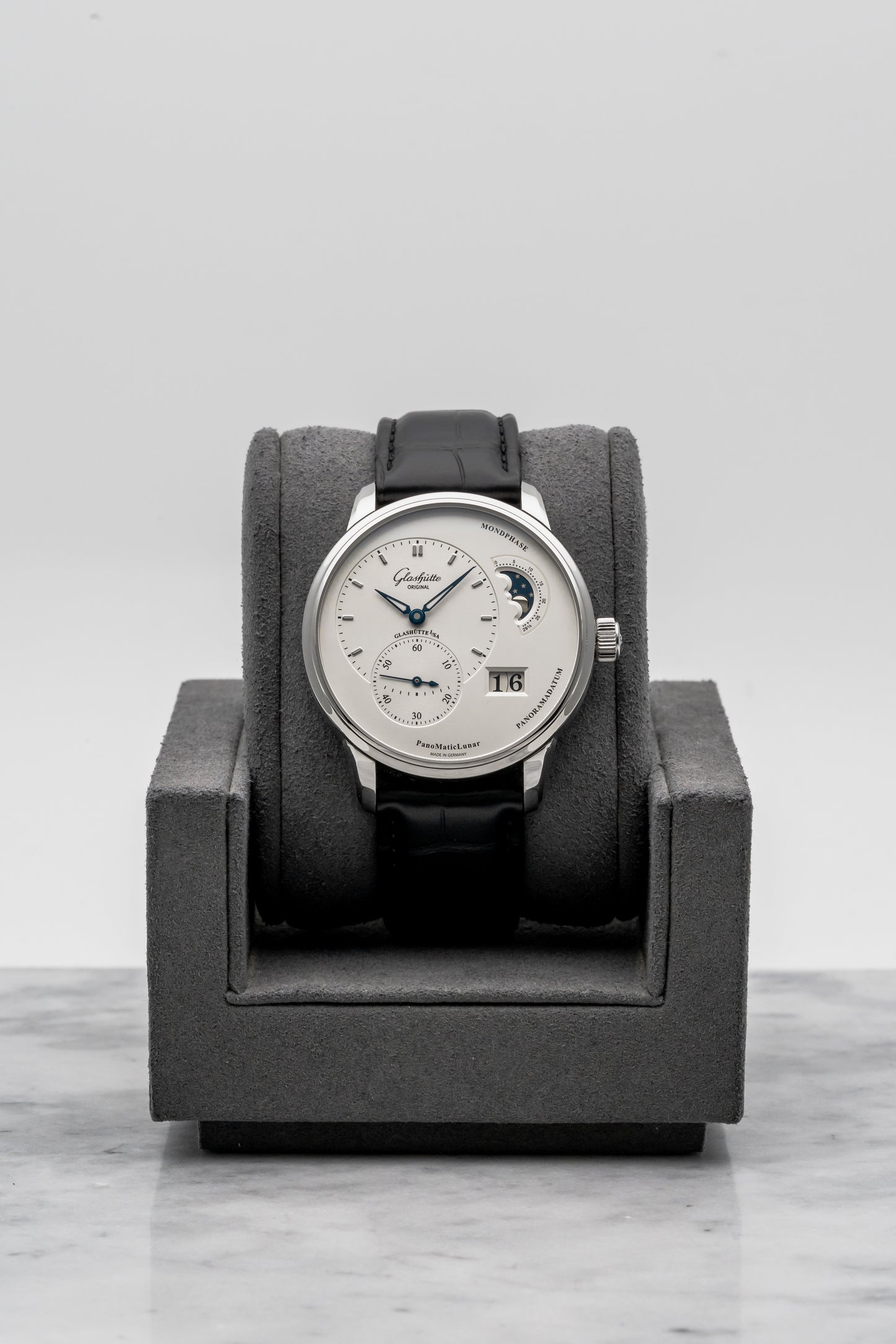 Glashütte Original PanoMaticLunar 1-90-02-42-32-61, Silver Dial