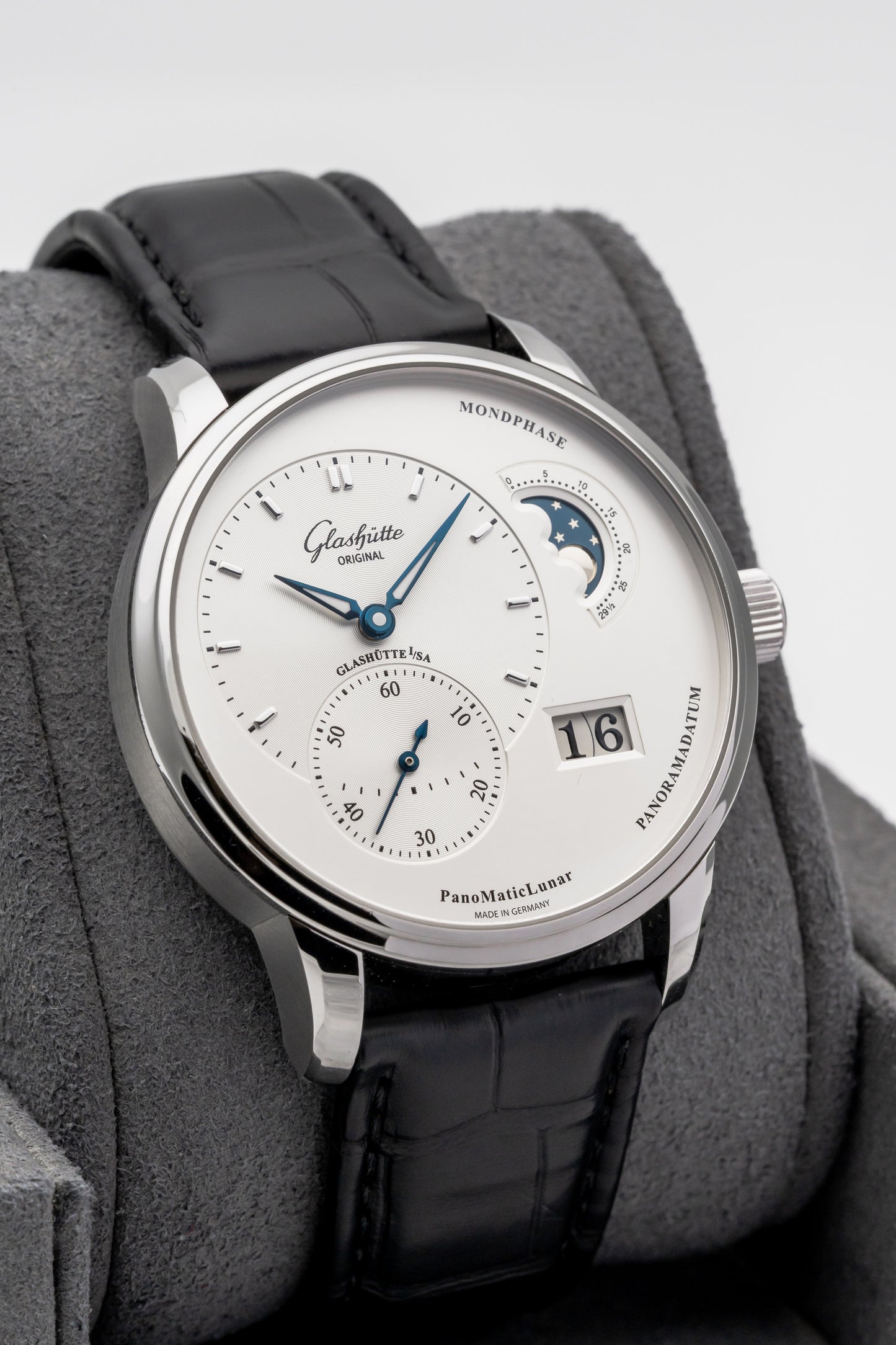 Glashütte Original PanoMaticLunar 1-90-02-42-32-61, Silver Dial