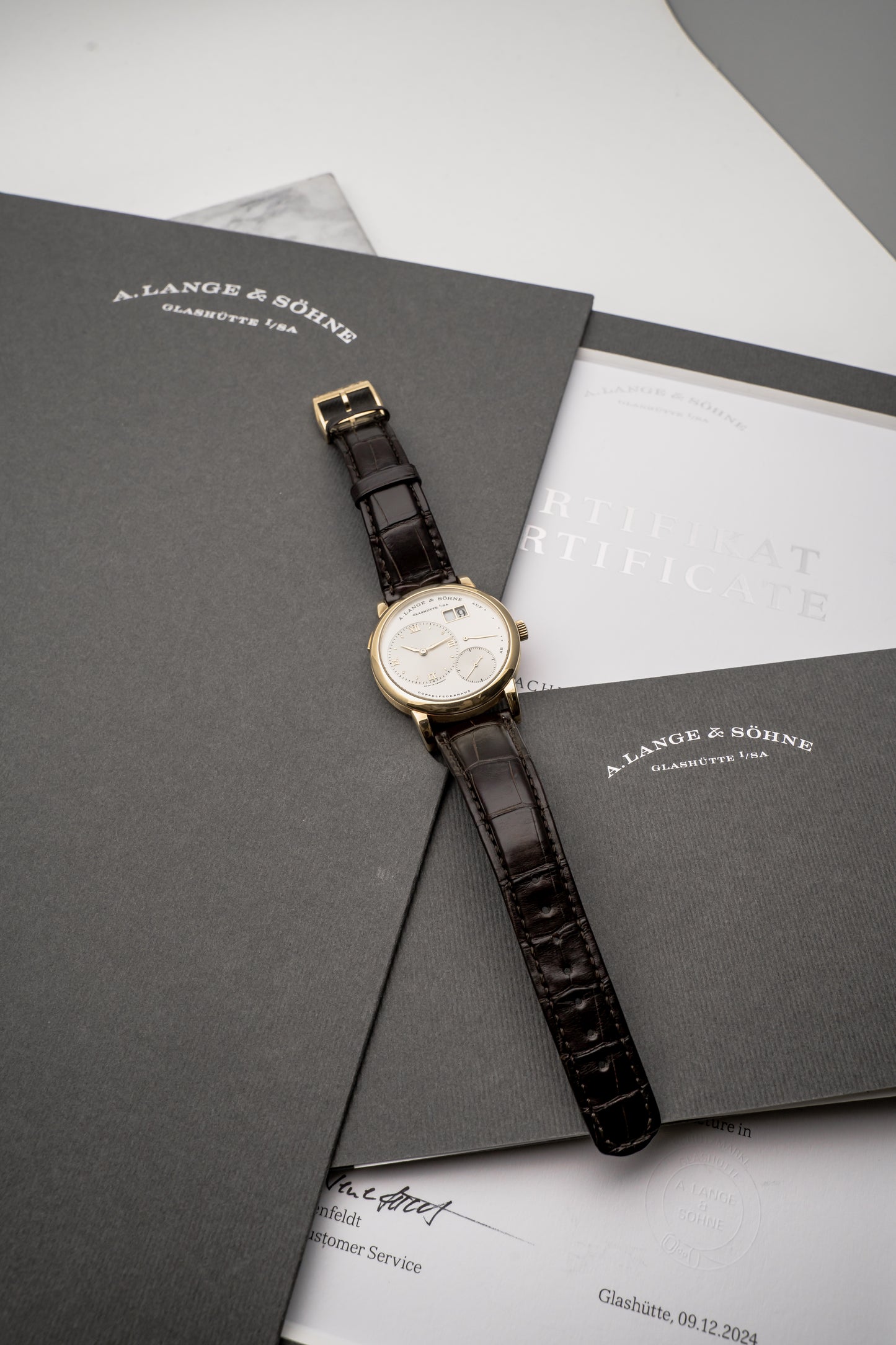 A. Lange & Söhne Lange 1 101.023 Yellow Gold, Silver Dial