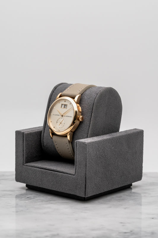 A. Lange & Söhne Saxonia Big Date Closed Caseback 105.001 Champagne Dial