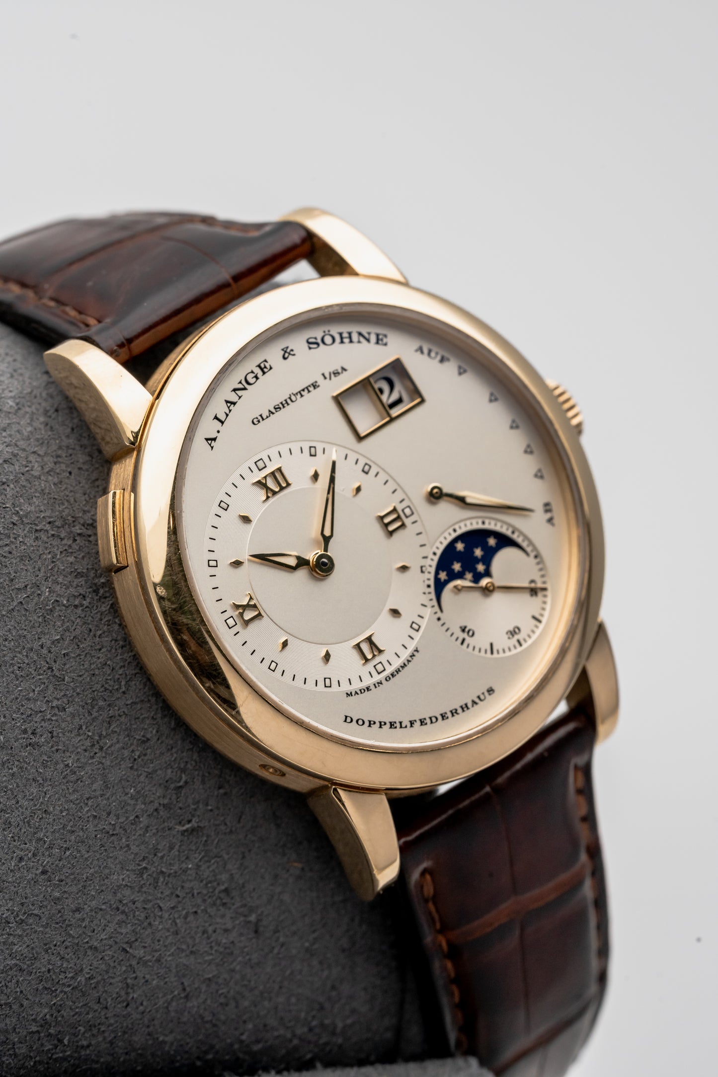 A. Lange & Söhne Lange 1 Moon Phase 109.021 Silver Dial