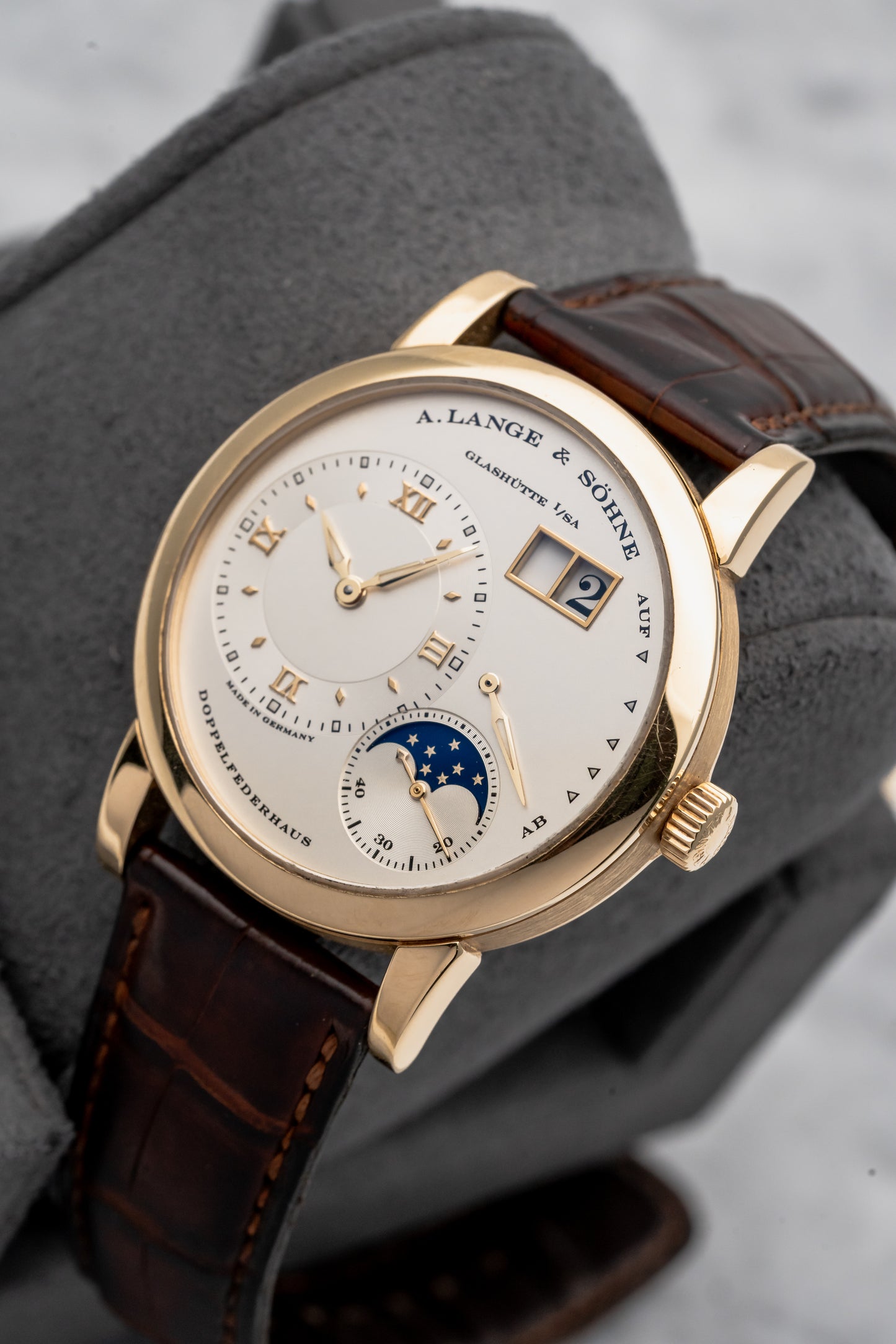 A. Lange & Söhne Lange 1 Moon Phase 109.021 Silver Dial