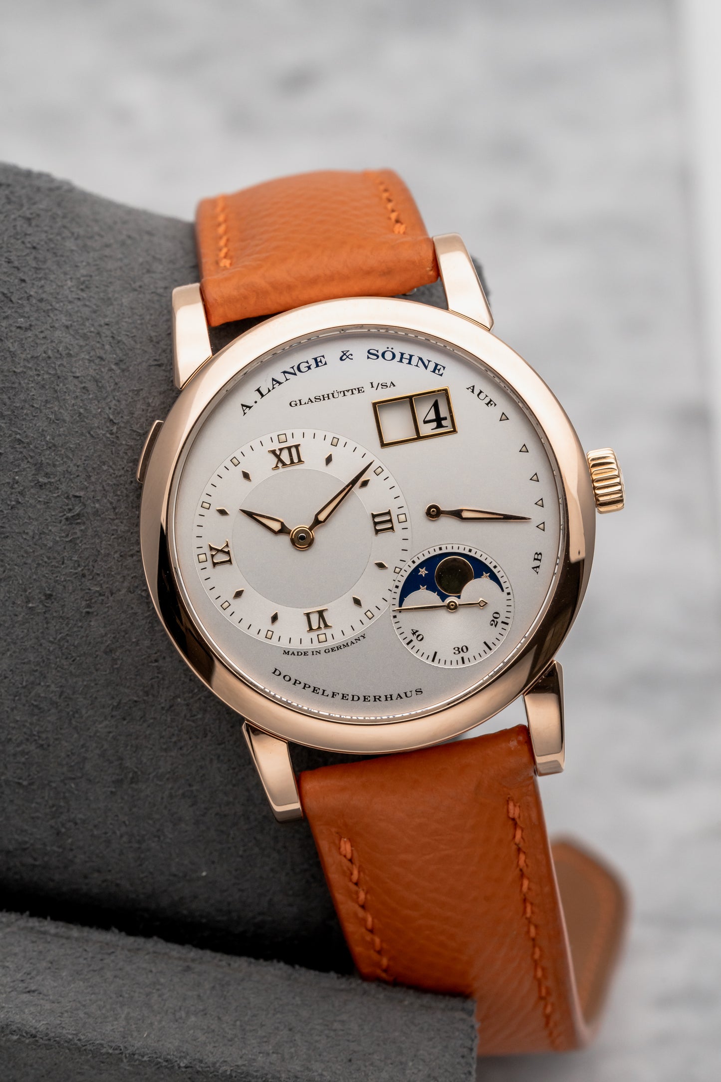 A. Lange & Söhne Lange 1 Moon Phase 109.032 Silver Dial