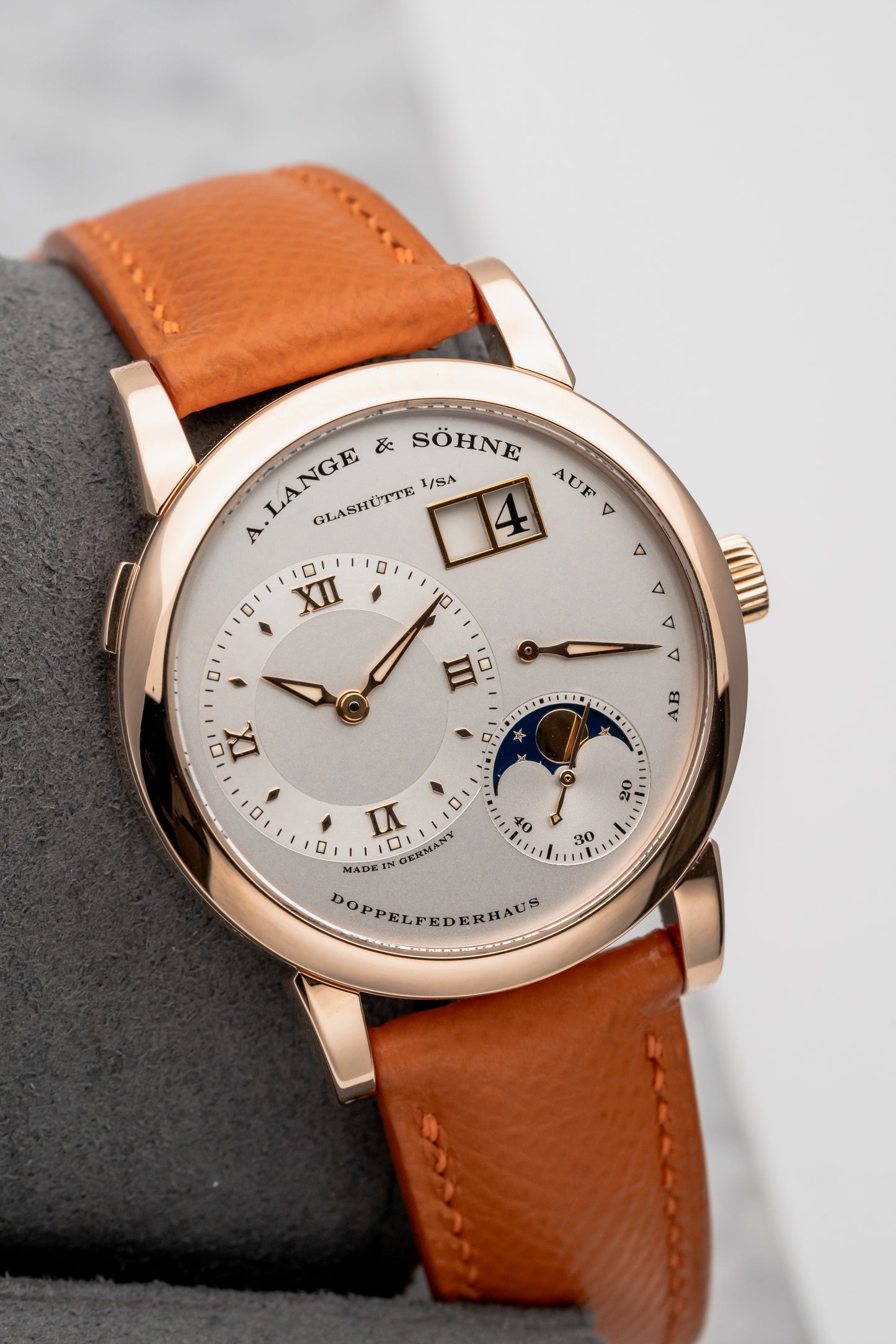 A. Lange & Söhne Lange 1 Moon Phase 109.032 Silver Dial