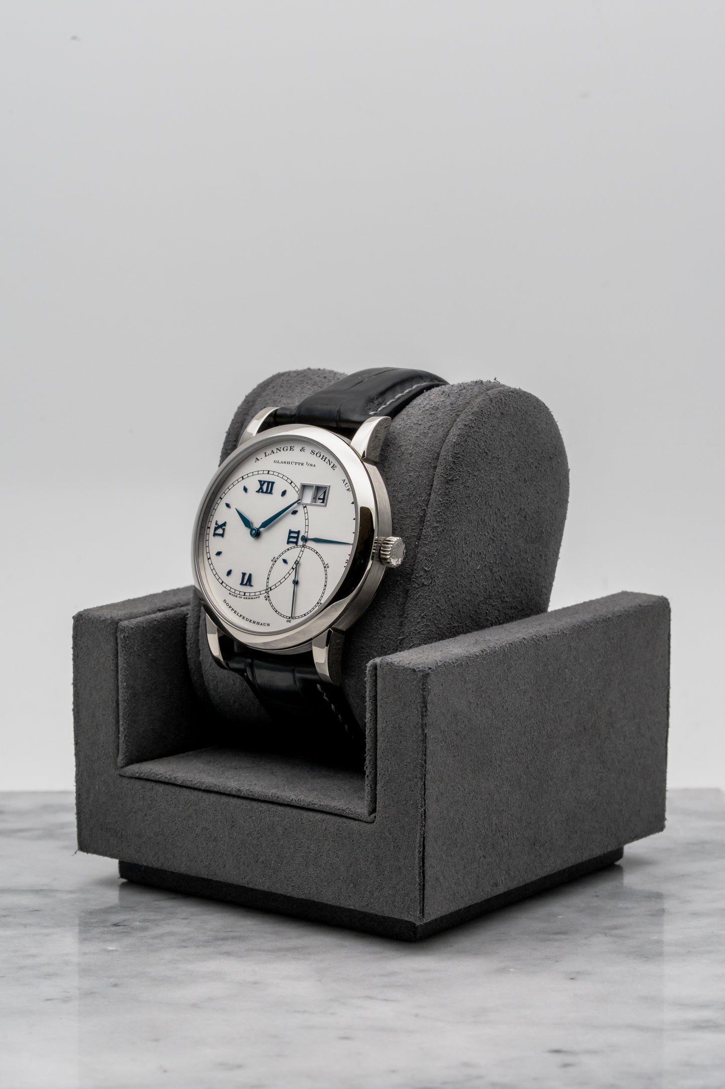 A. Lange & Söhne Lange 1 “Blue Italia” 115.046, Silver Dial