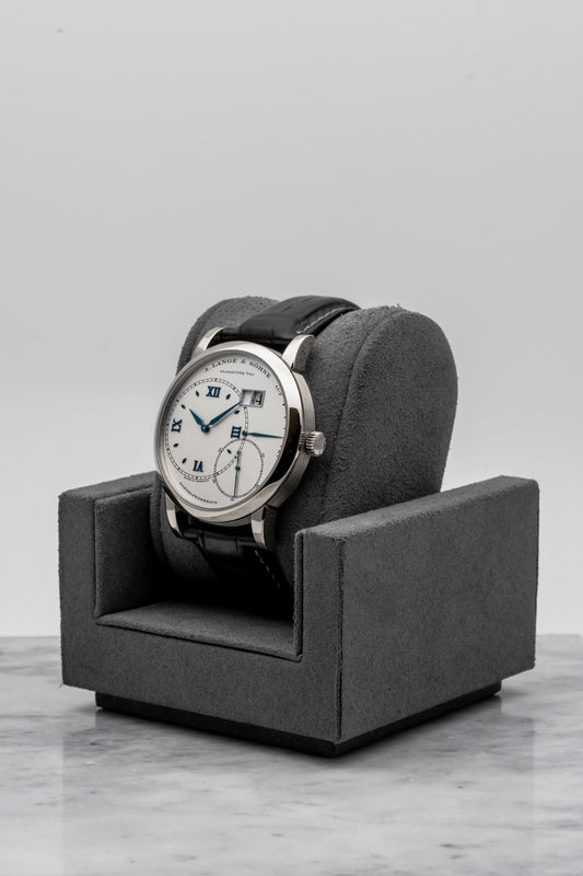 A. Lange & Söhne Lange 1 “Blue Italia” 115.046, Silver Dial