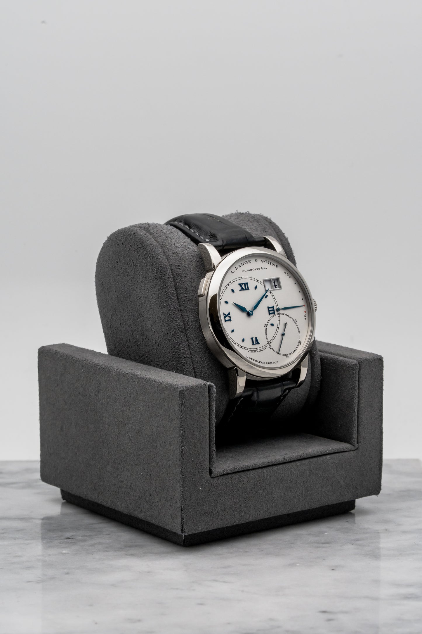 A. Lange & Söhne Lange 1 “Blue Italia” 115.046, Silver Dial