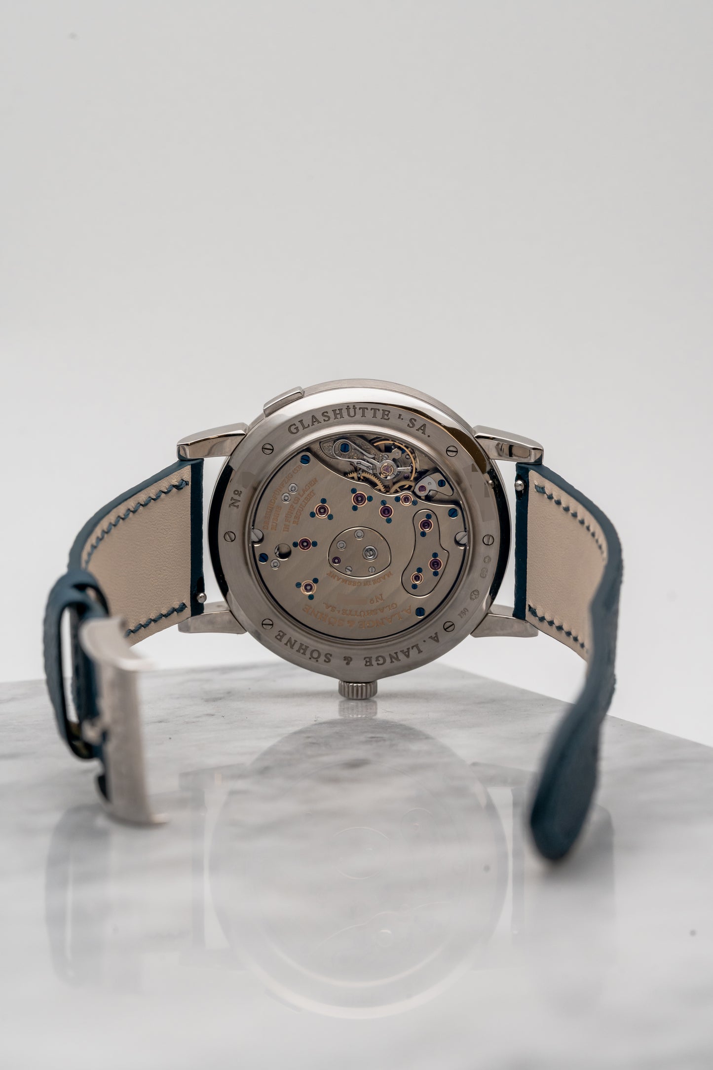 A. Lange & Söhne Grand Lange 1 115.046 "Blue Italia" Silver Dial