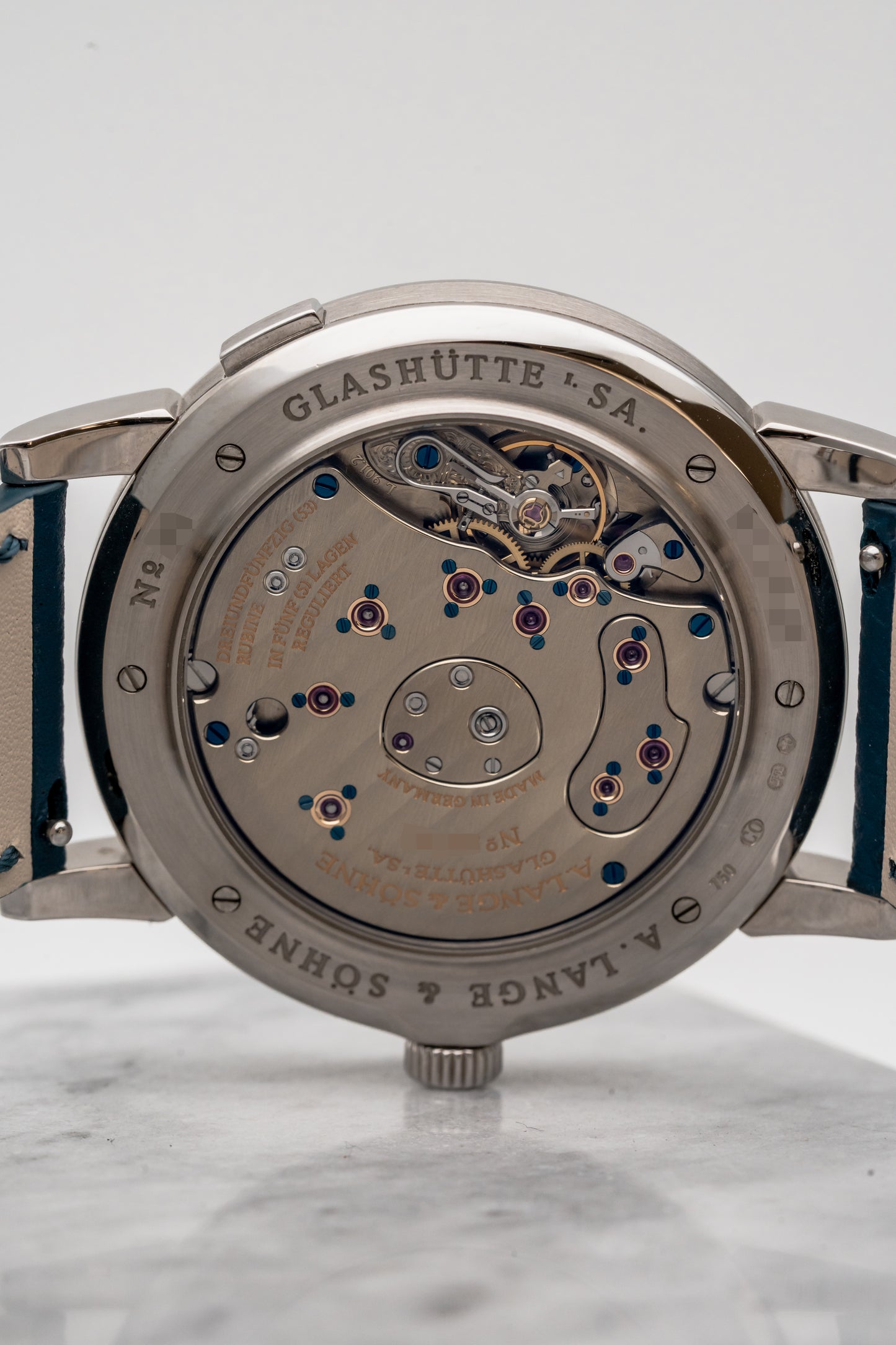 A. Lange & Söhne Grand Lange 1 115.046 "Blue Italia" Silver Dial
