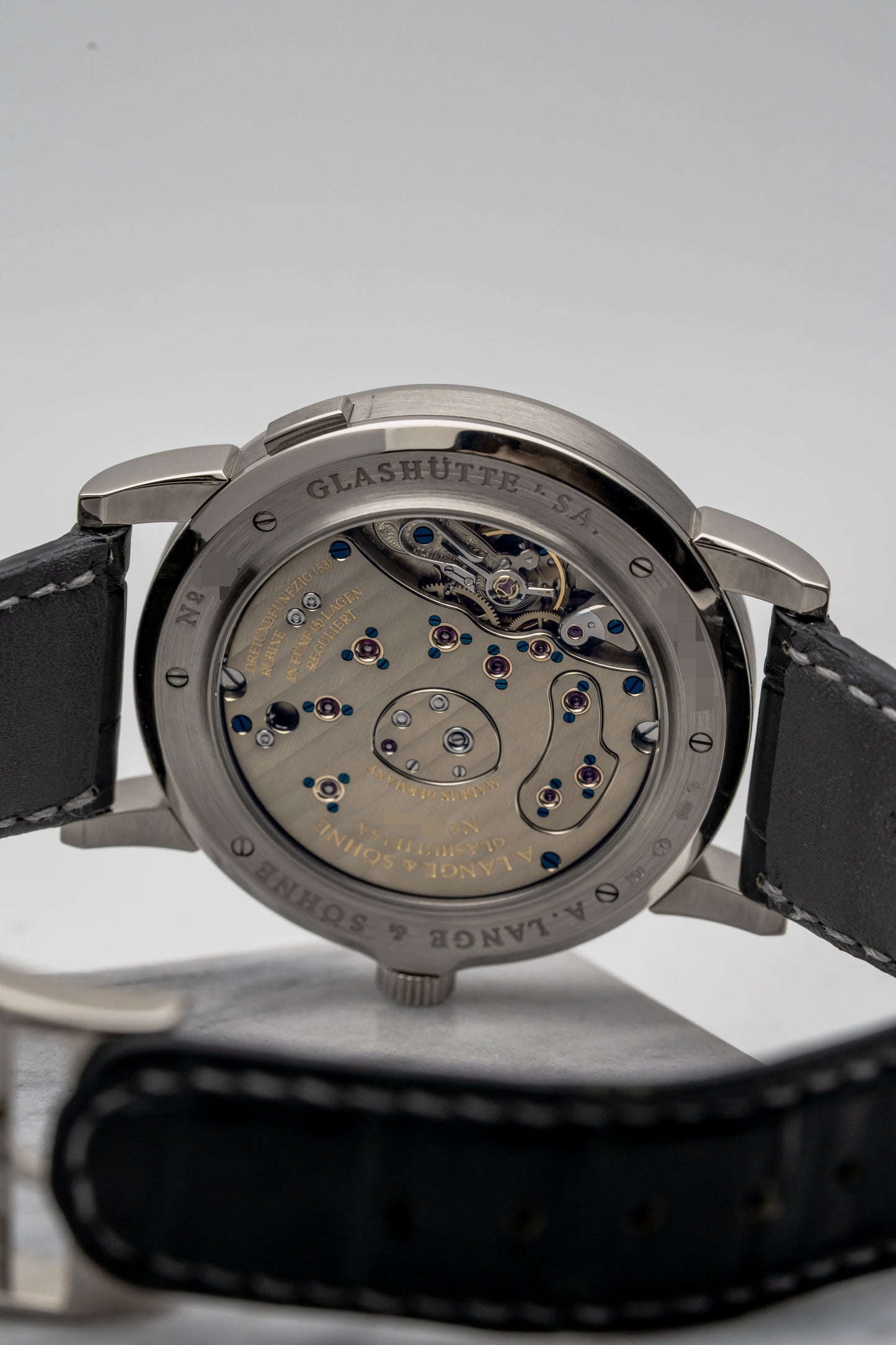 A. Lange & Söhne Lange 1 “Blue Italia” 115.046, Silver Dial