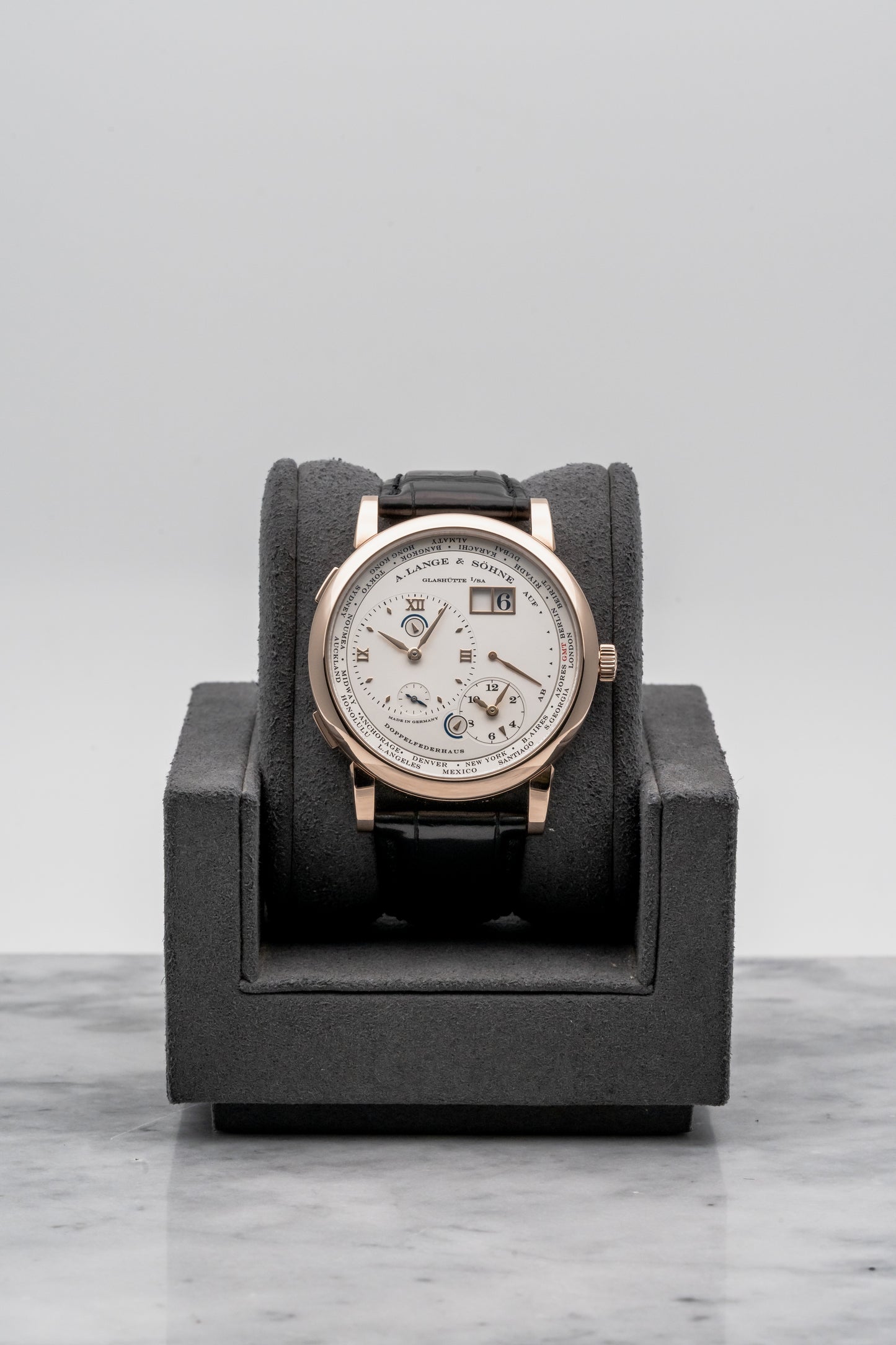 A. Lange & Söhne Lange 1 Time Zone 116.032 Silver Dial