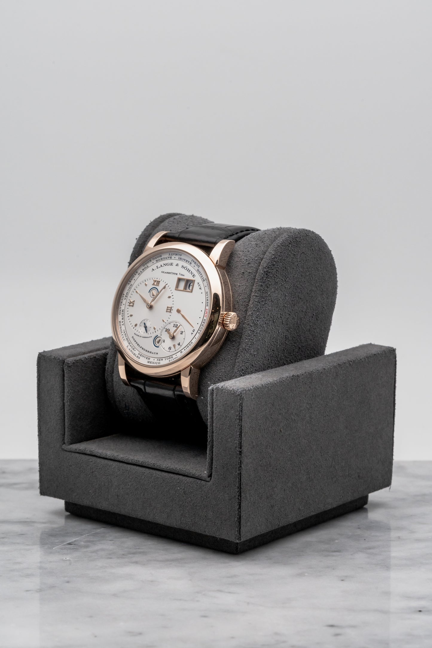 A. Lange & Söhne Lange 1 Time Zone 116.032 Silver Dial